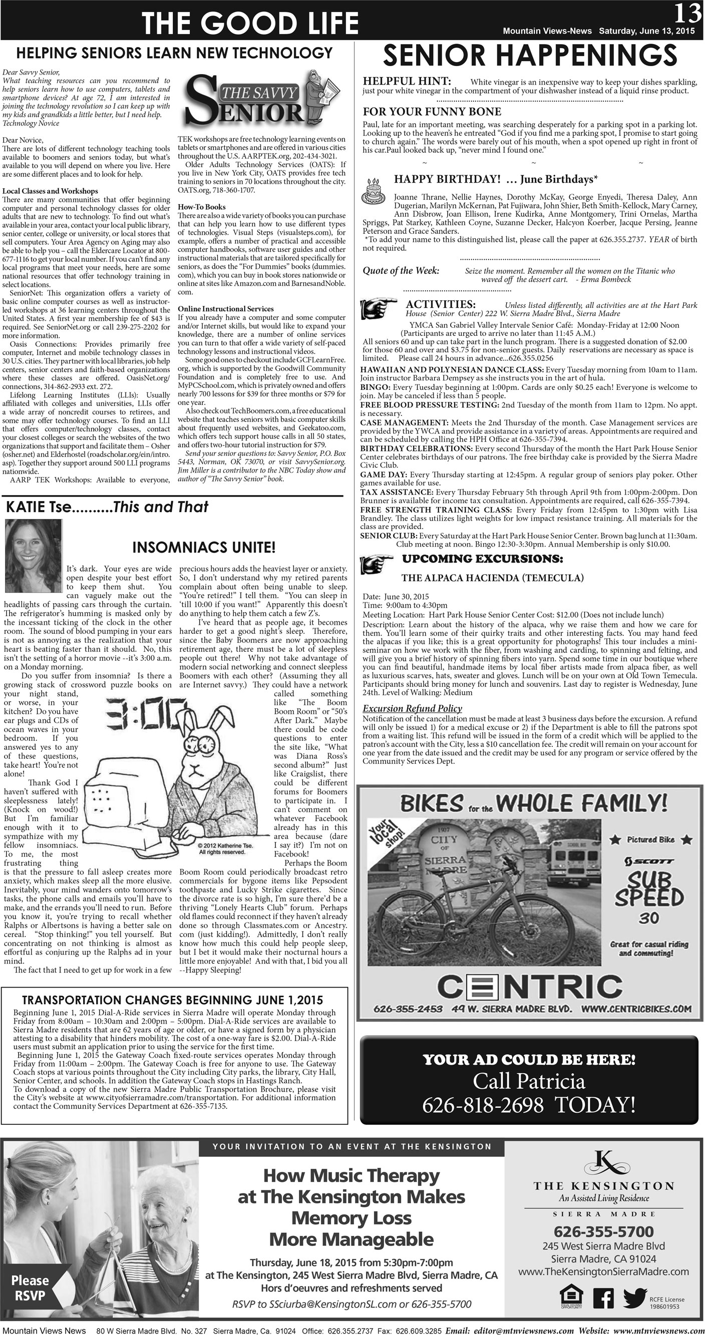 MVNews this week:  Page 13