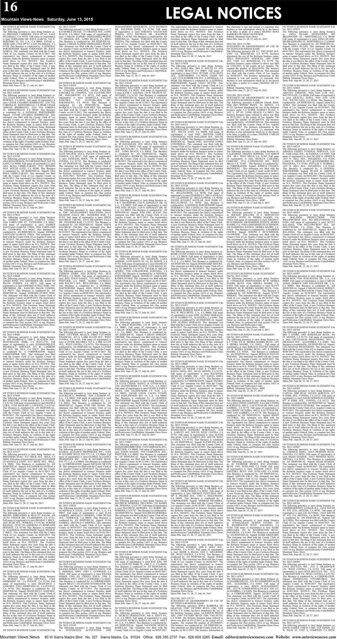 MVNews this week:  Page 16