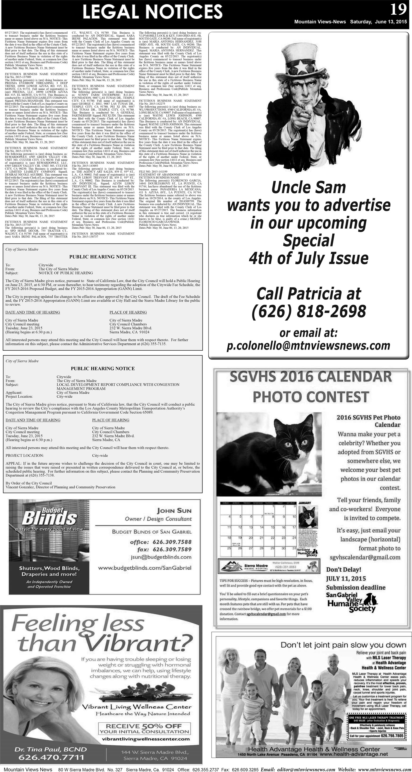 MVNews this week:  Page 19