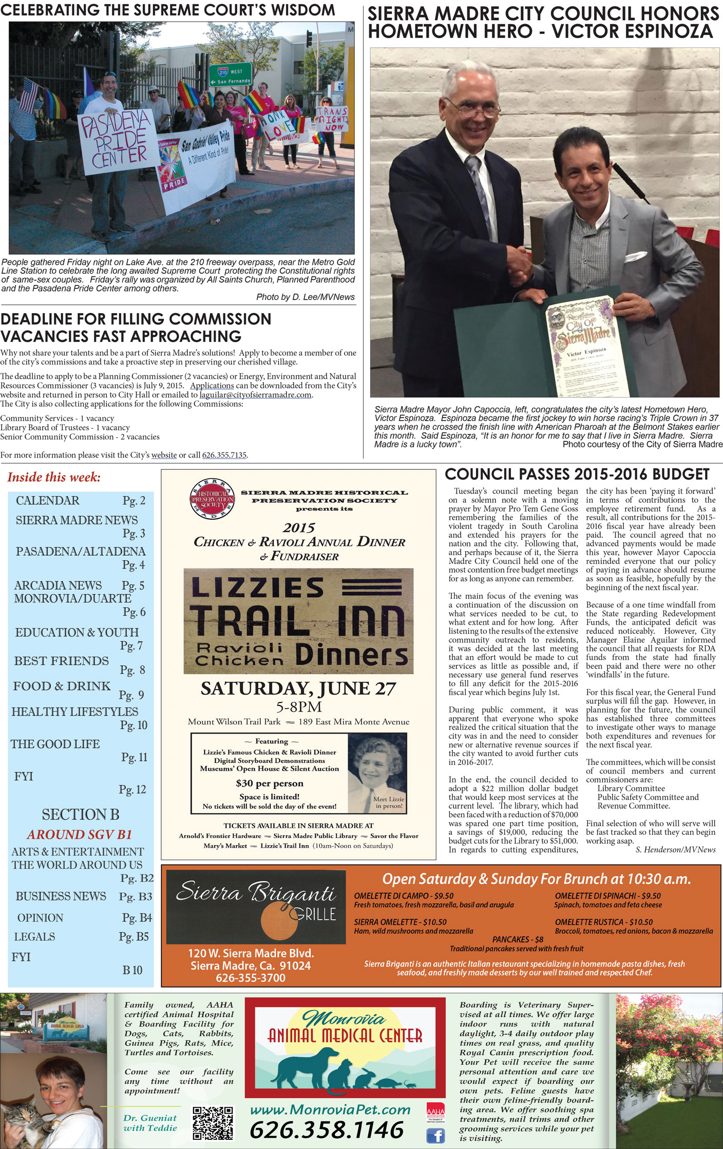 MVNews this week:  Page 1