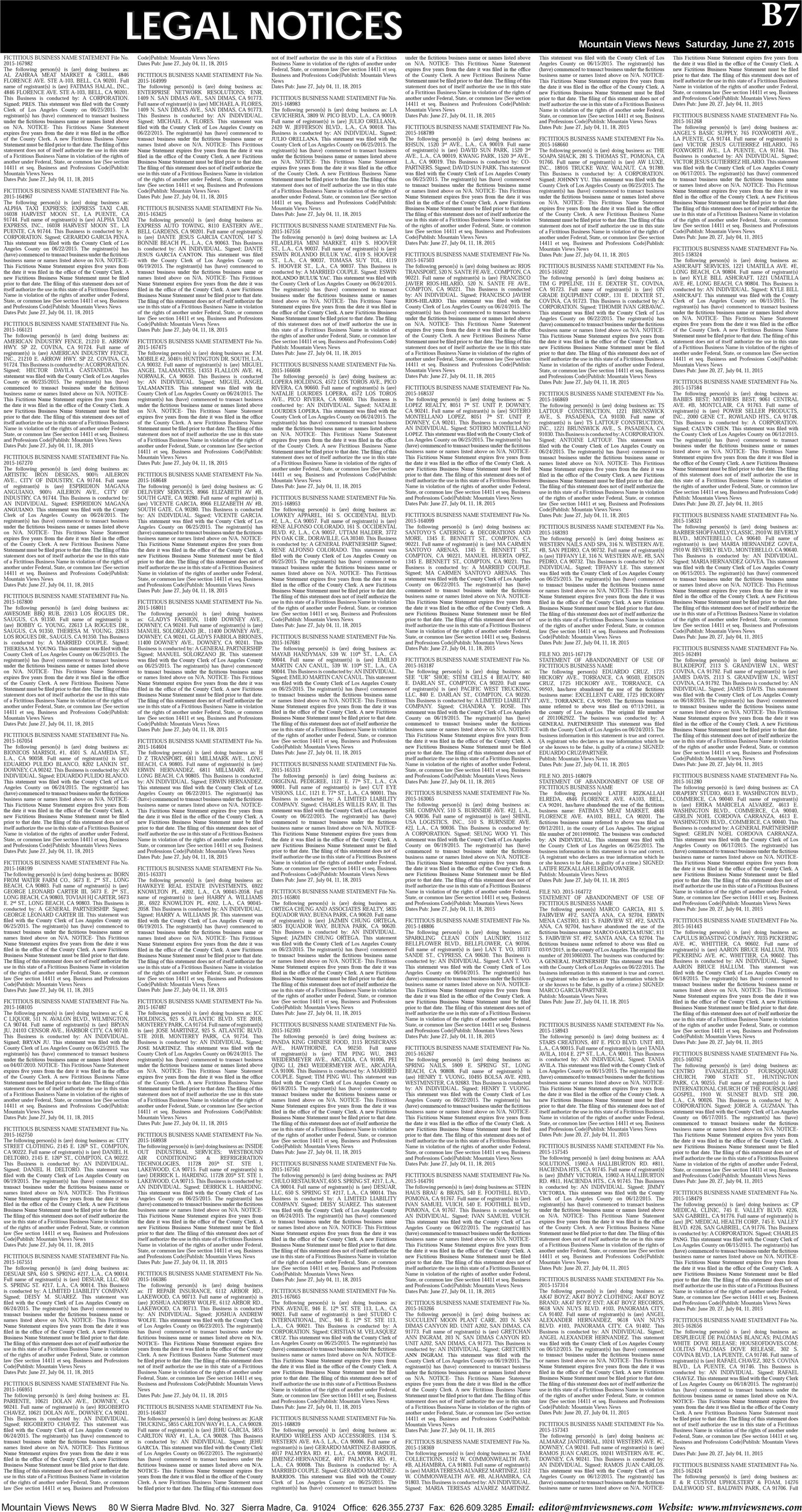 MVNews this week:  Page B:7