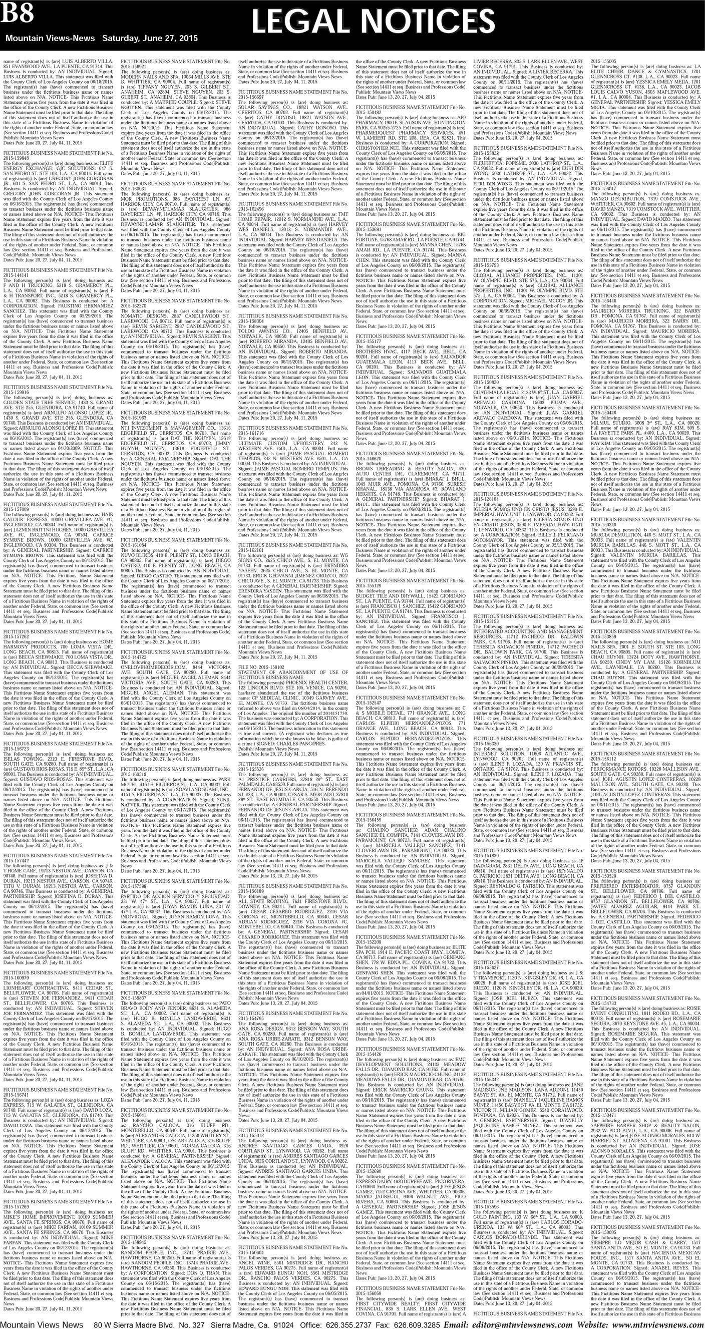 MVNews this week:  Page B:8