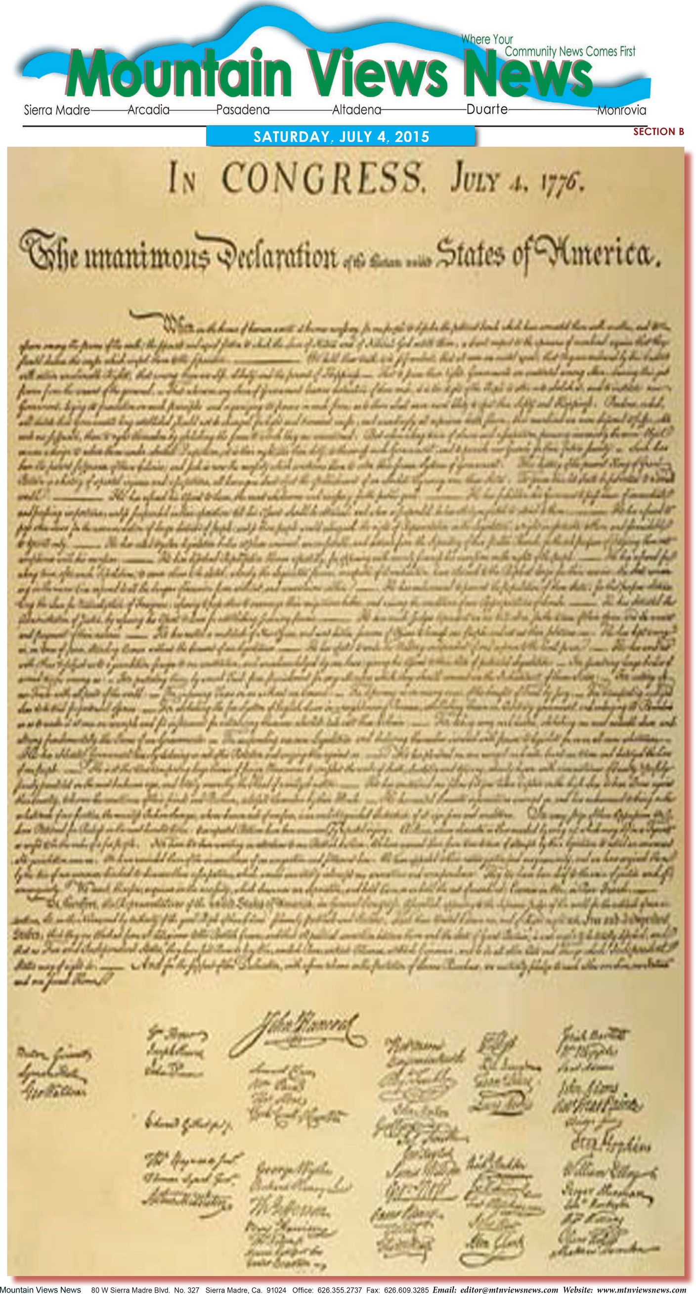 MVNews this week:  Page B:1