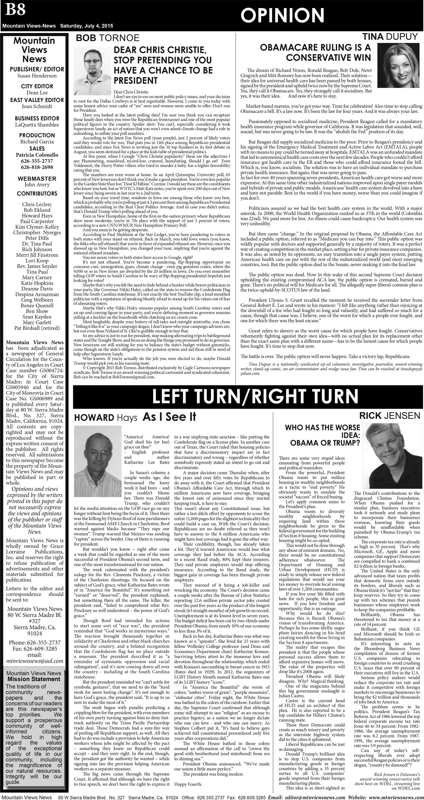 MVNews this week:  Page B:8