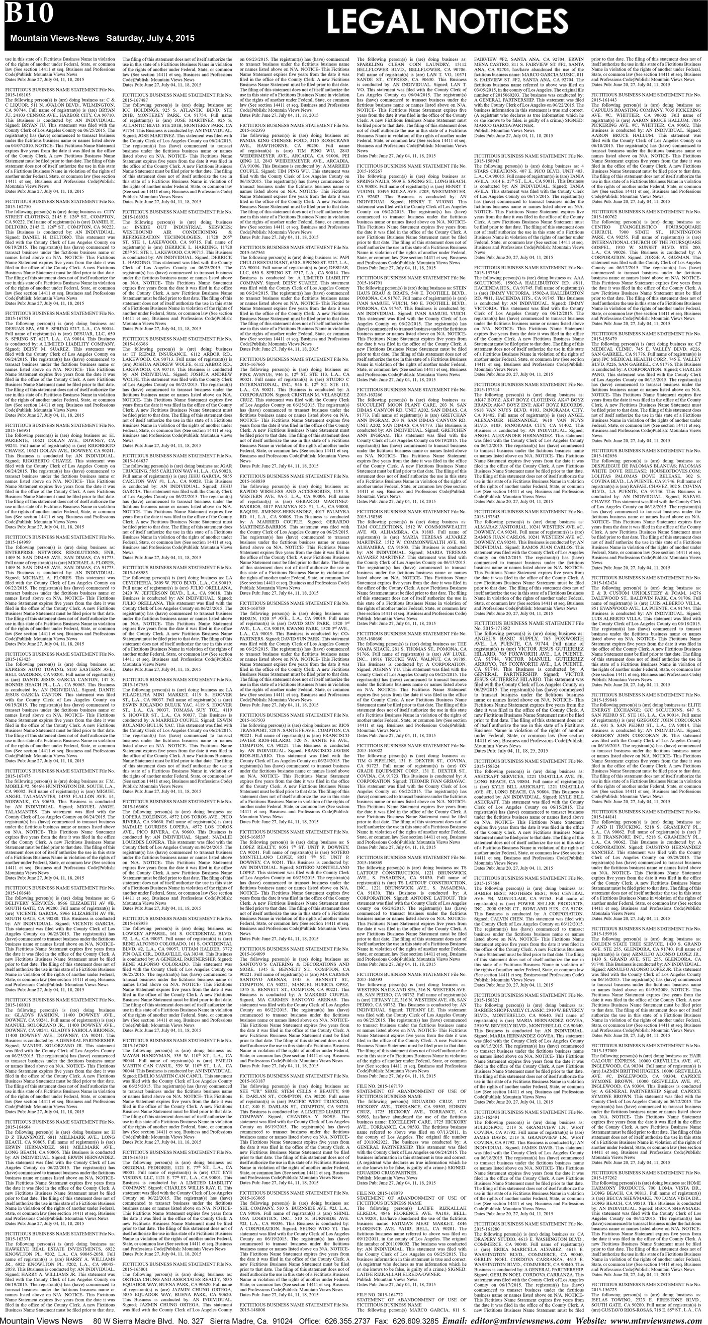 MVNews this week:  Page B:10