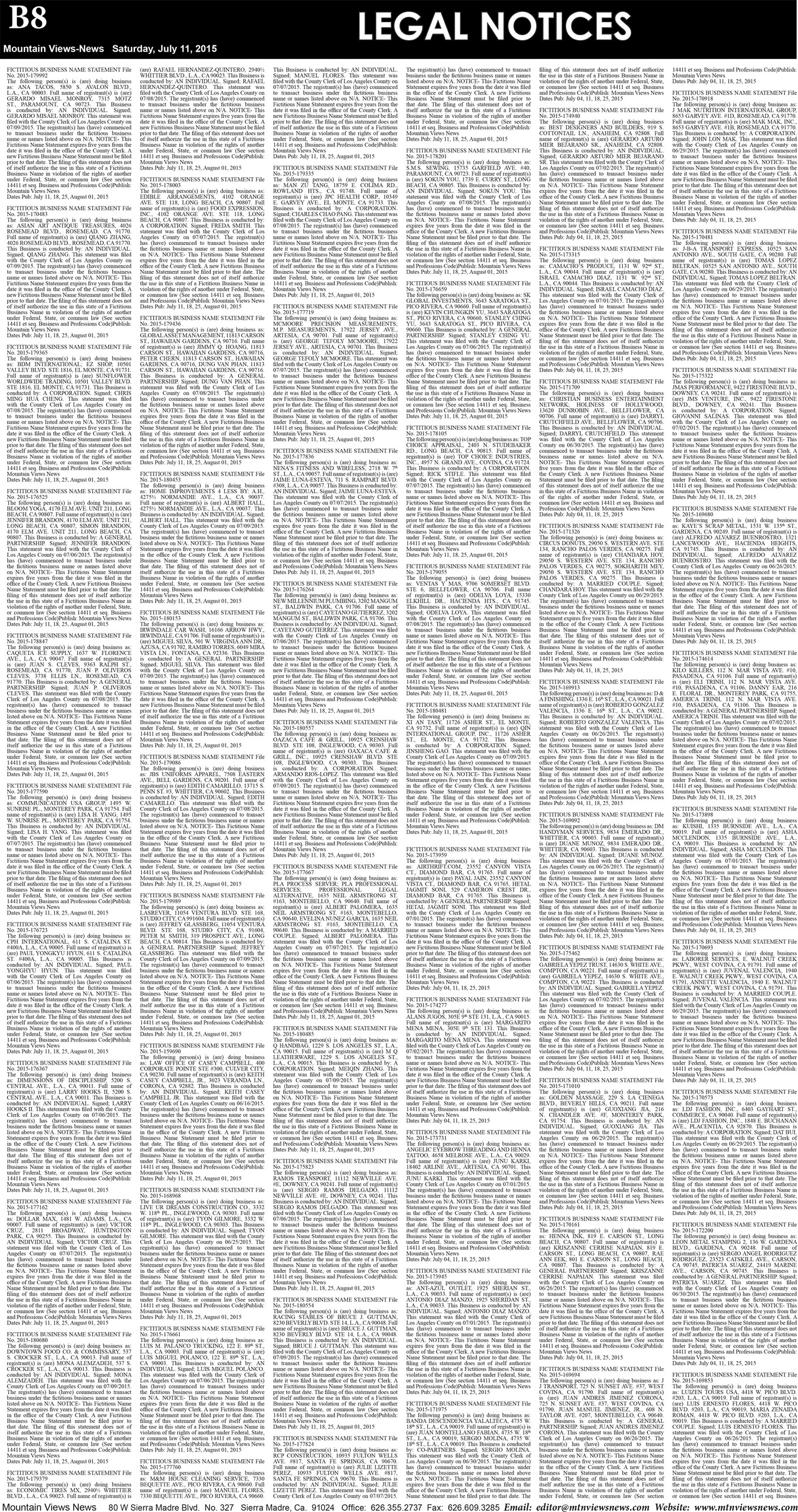 MVNews this week:  Page B:8