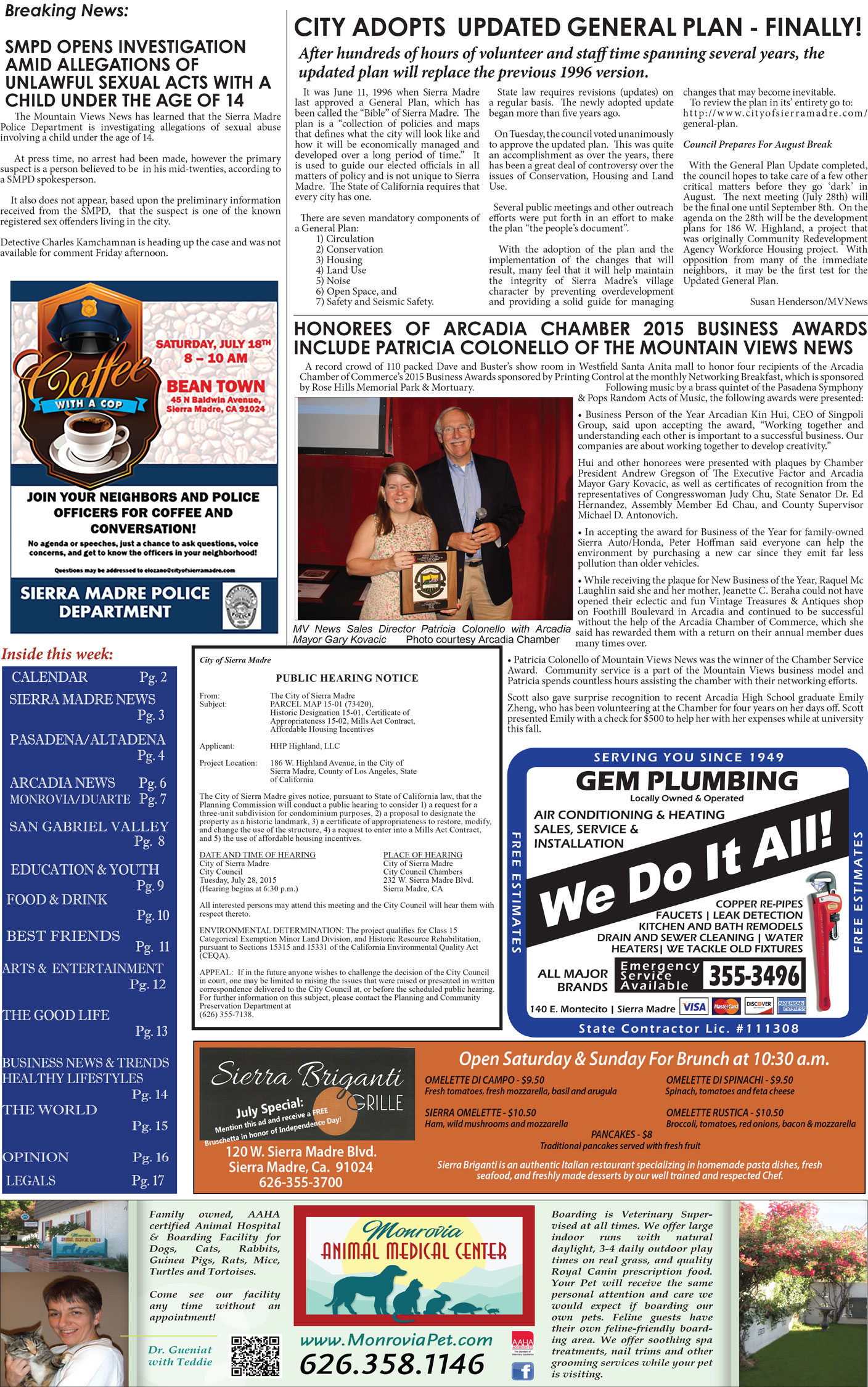 MVNews this week:  Page 1