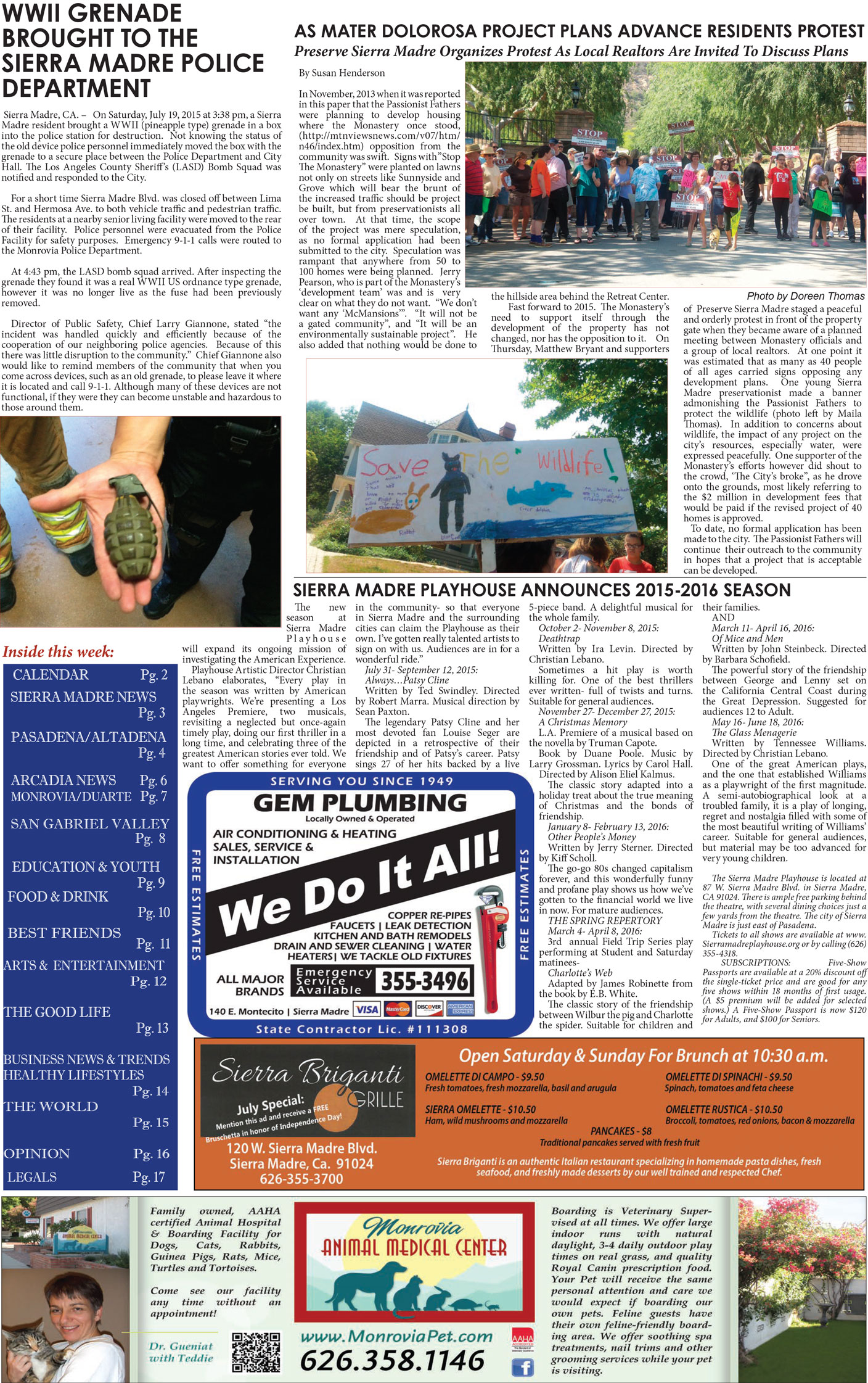 MVNews this week:  Page 1