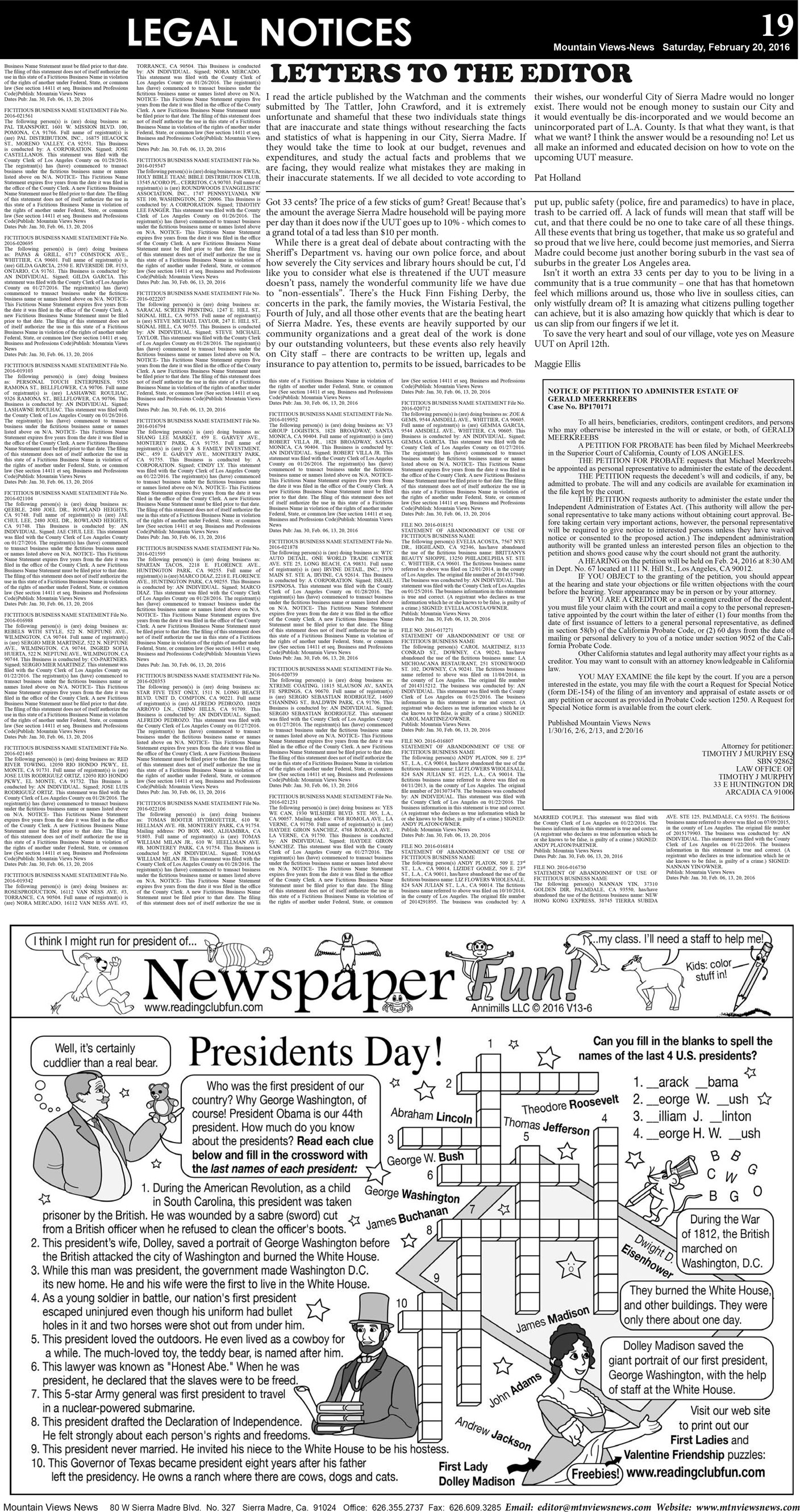 MVNews this week:  Page 19