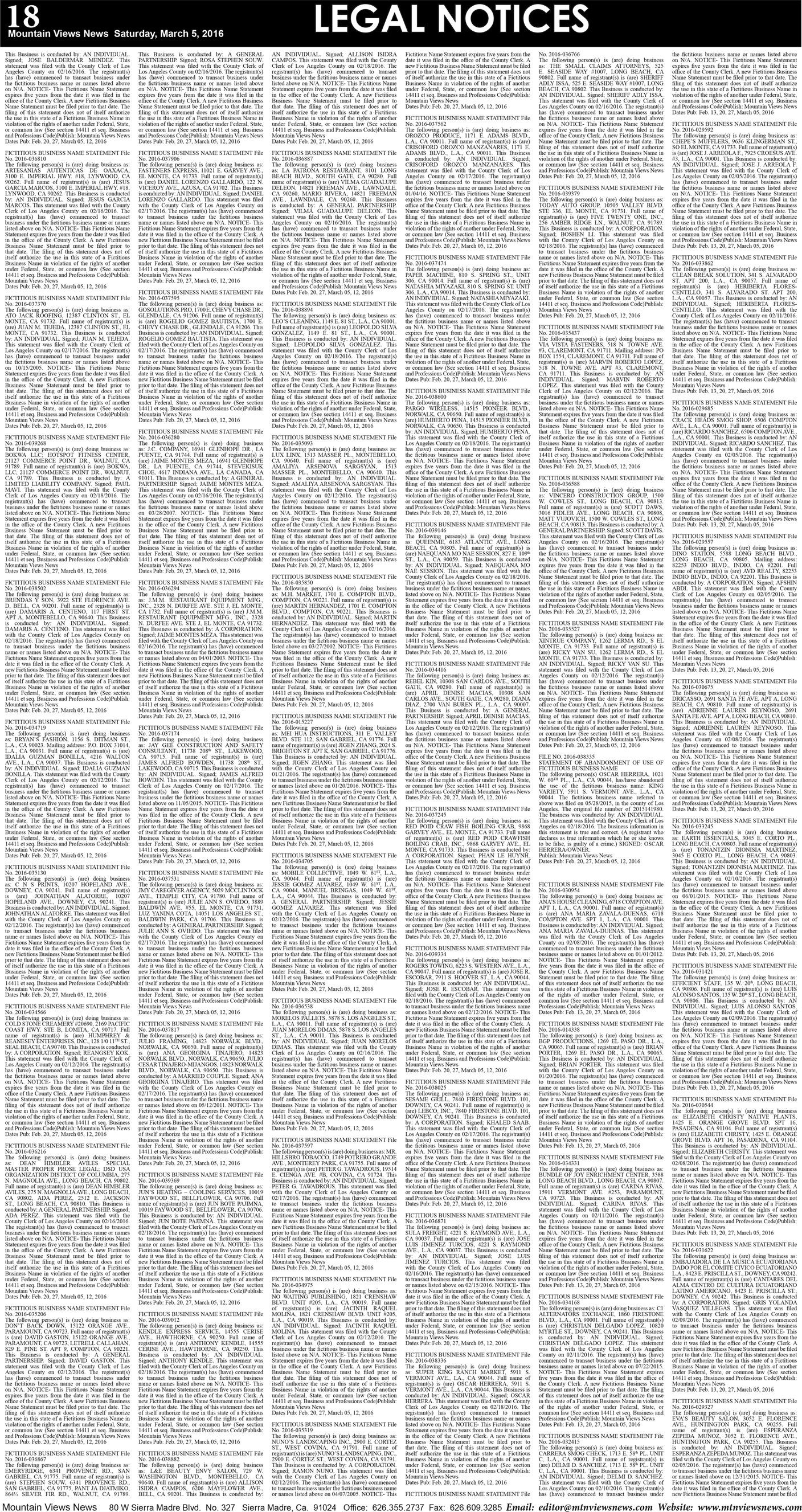 MVNews this week:  Page 18