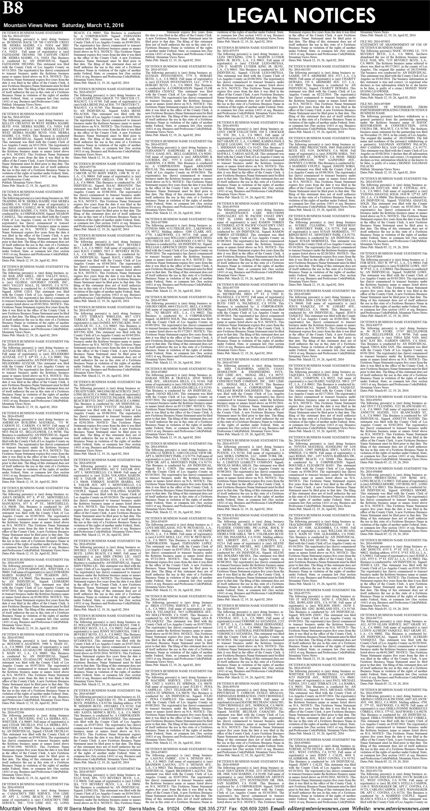 MVNews this week:  Page B:8