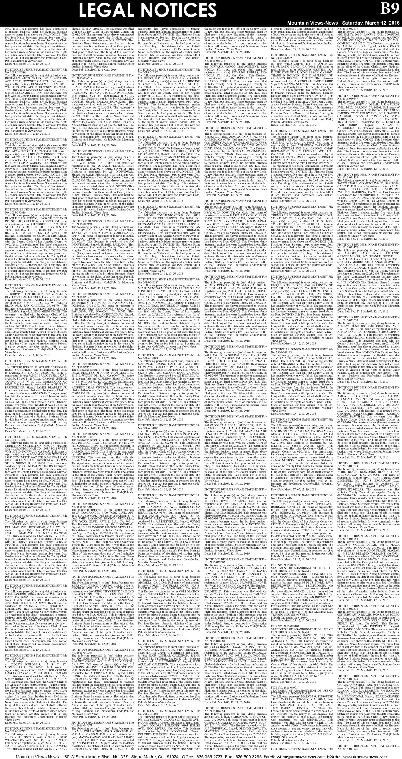 MVNews this week:  Page B:9