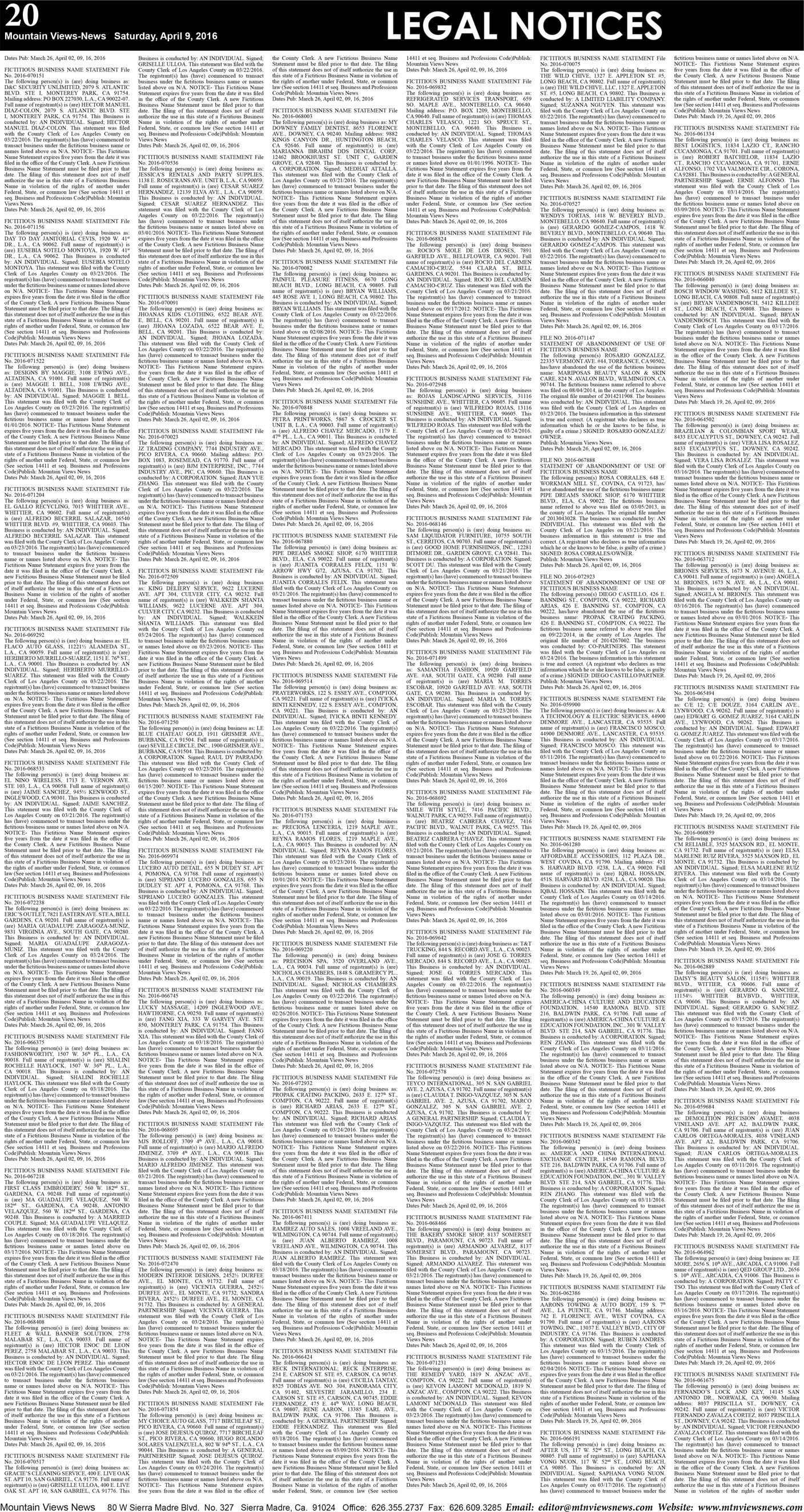 MVNews this week:  Page 20