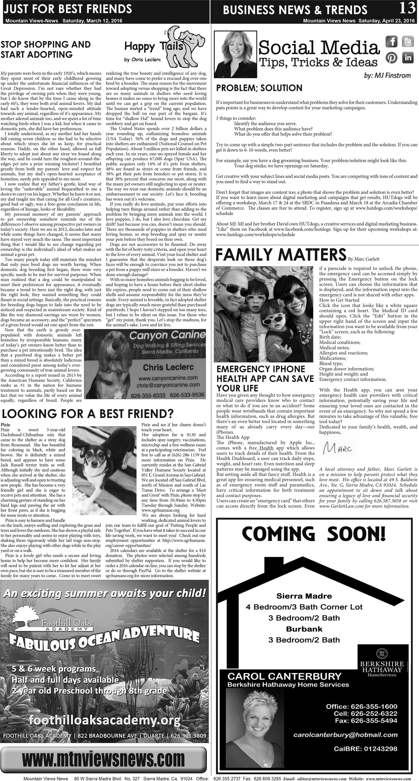 MVNews this week:  Page 13