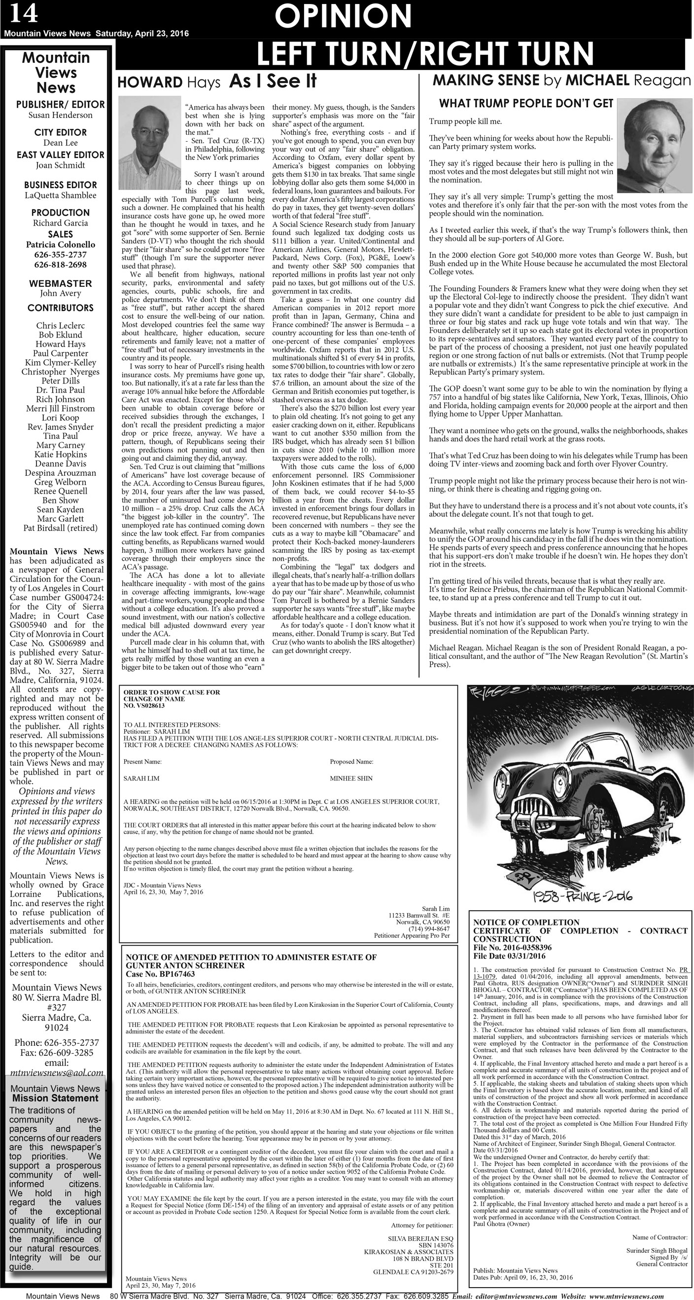 MVNews this week:  Page 14