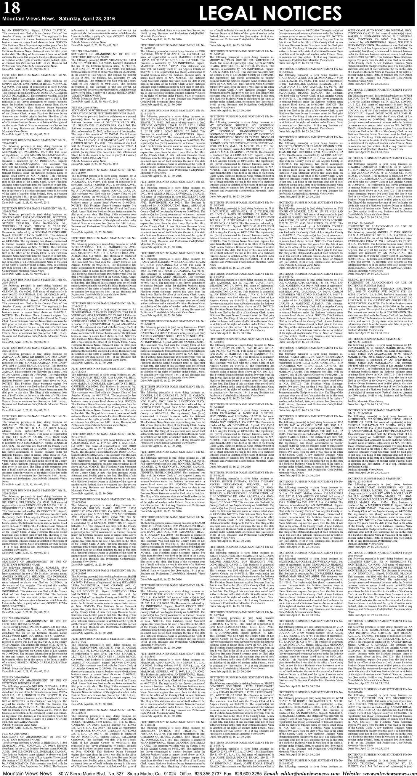 MVNews this week:  Page 18