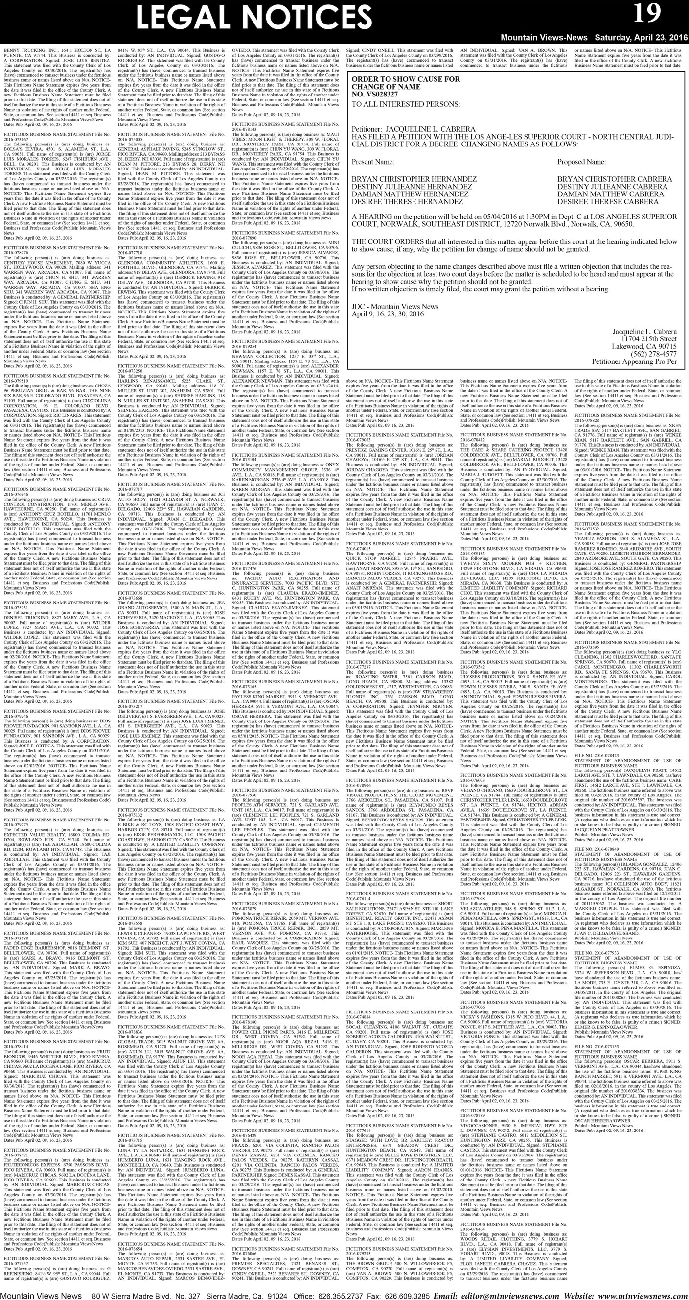 MVNews this week:  Page 19