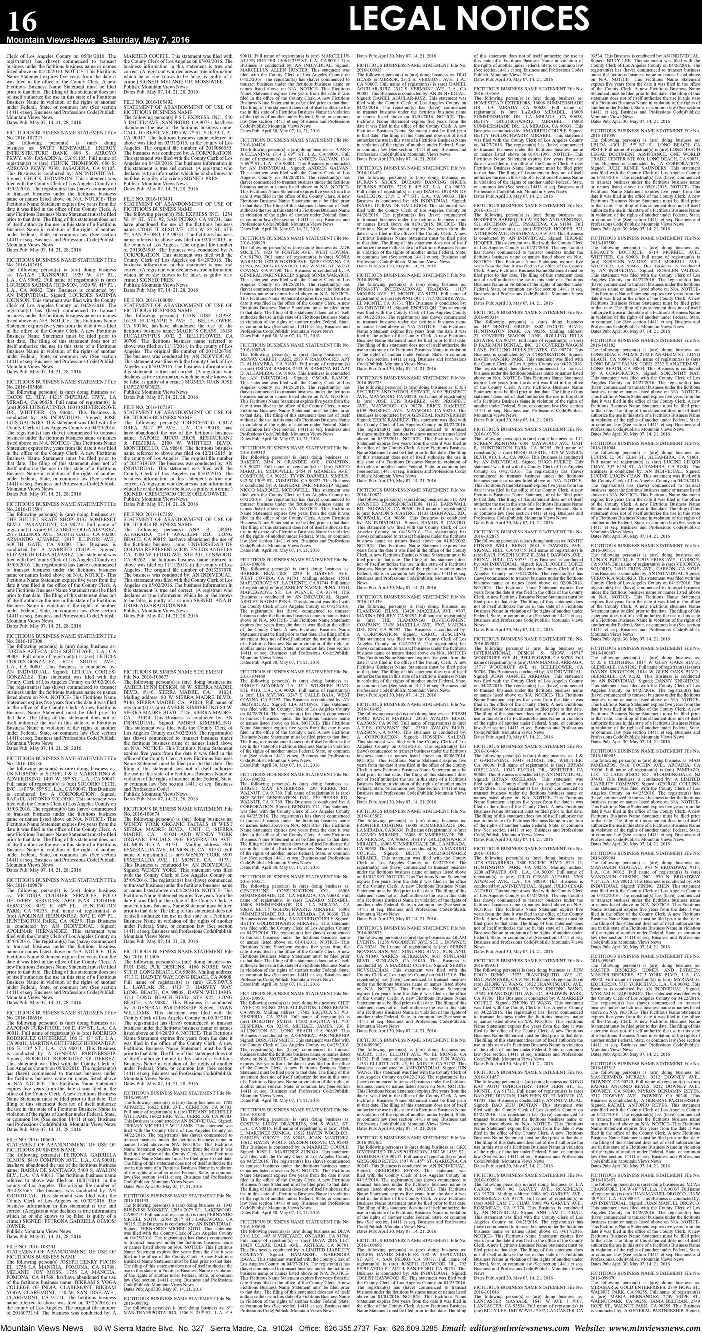 MVNews this week:  Page 16