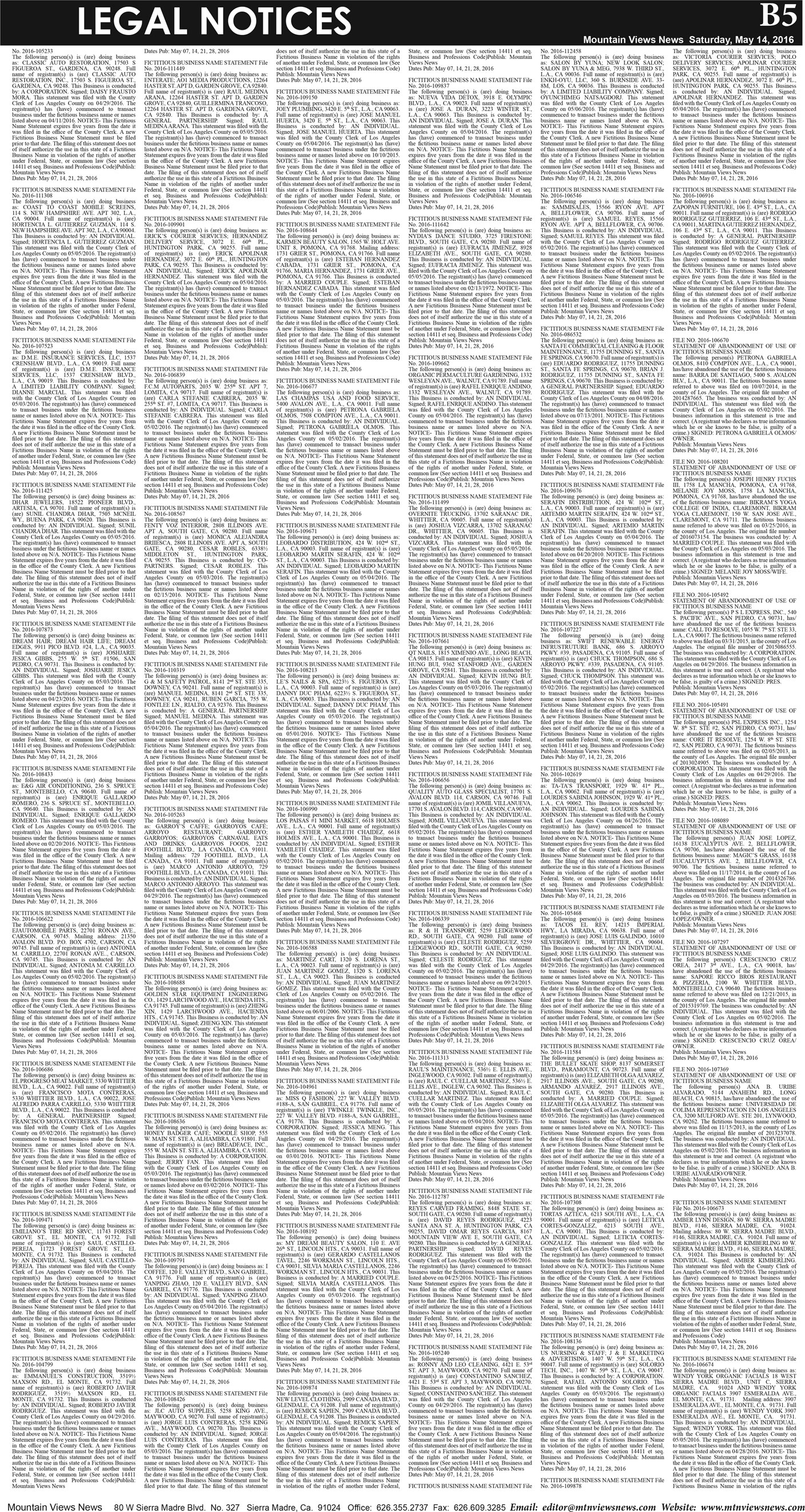 MVNews this week:  Page B:5