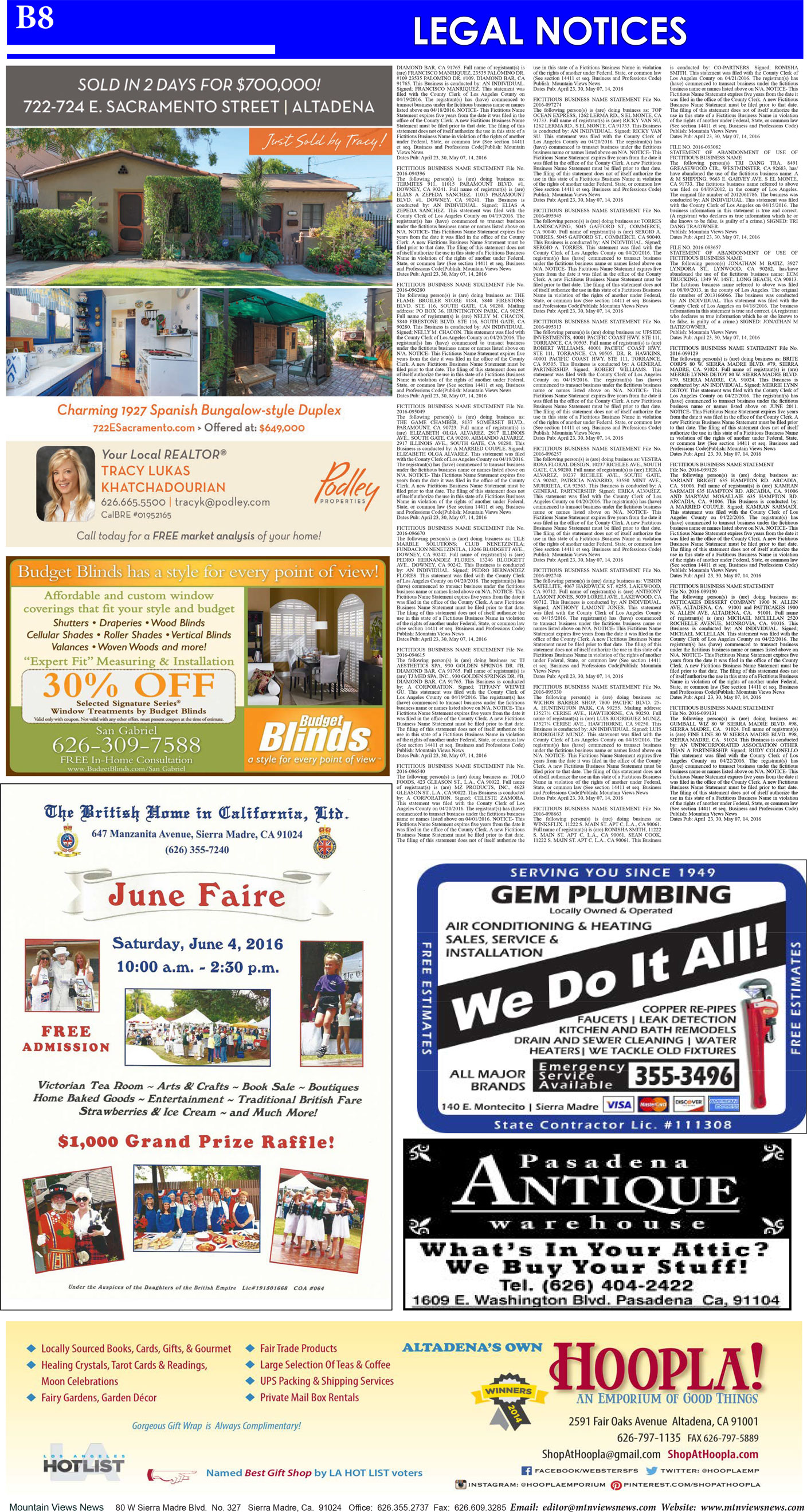 MVNews this week:  Page B:8