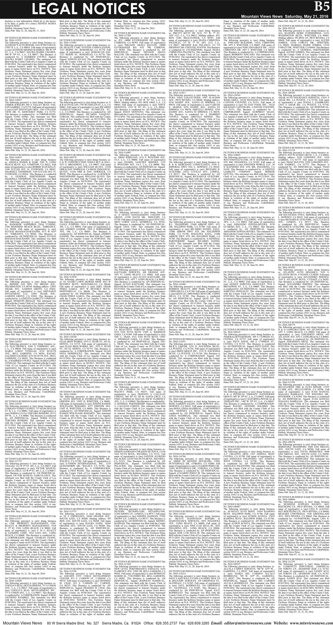 MVNews this week:  Page B:5