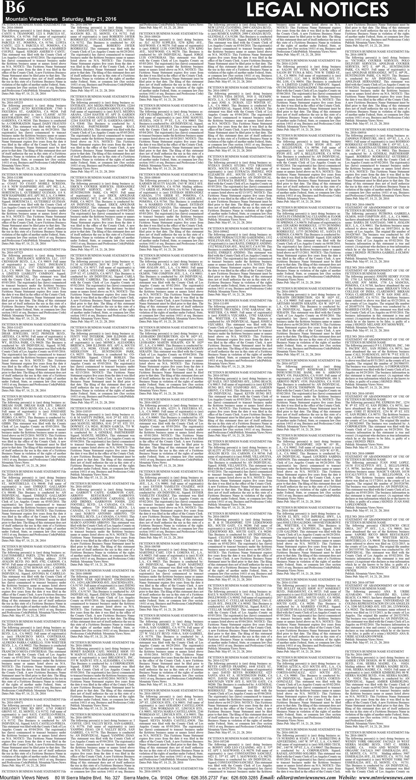 MVNews this week:  Page B:6