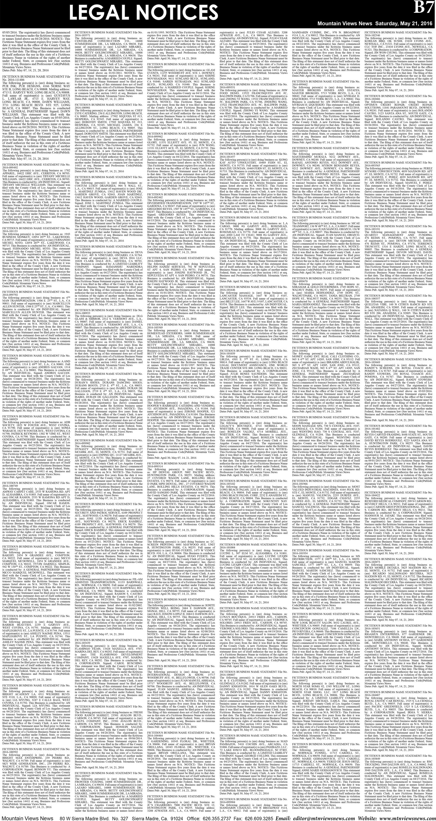 MVNews this week:  Page B:7