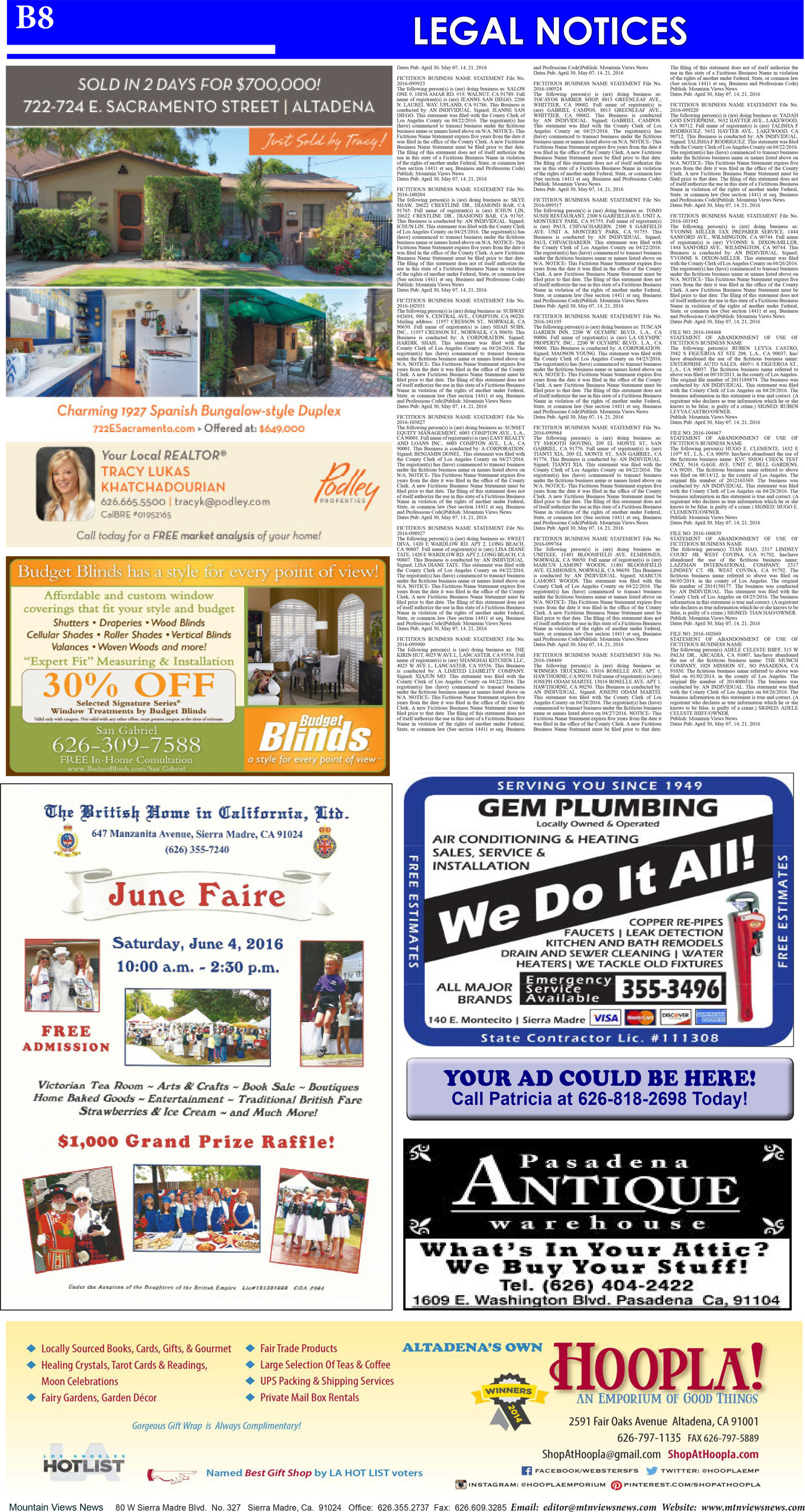 MVNews this week:  Page B:8