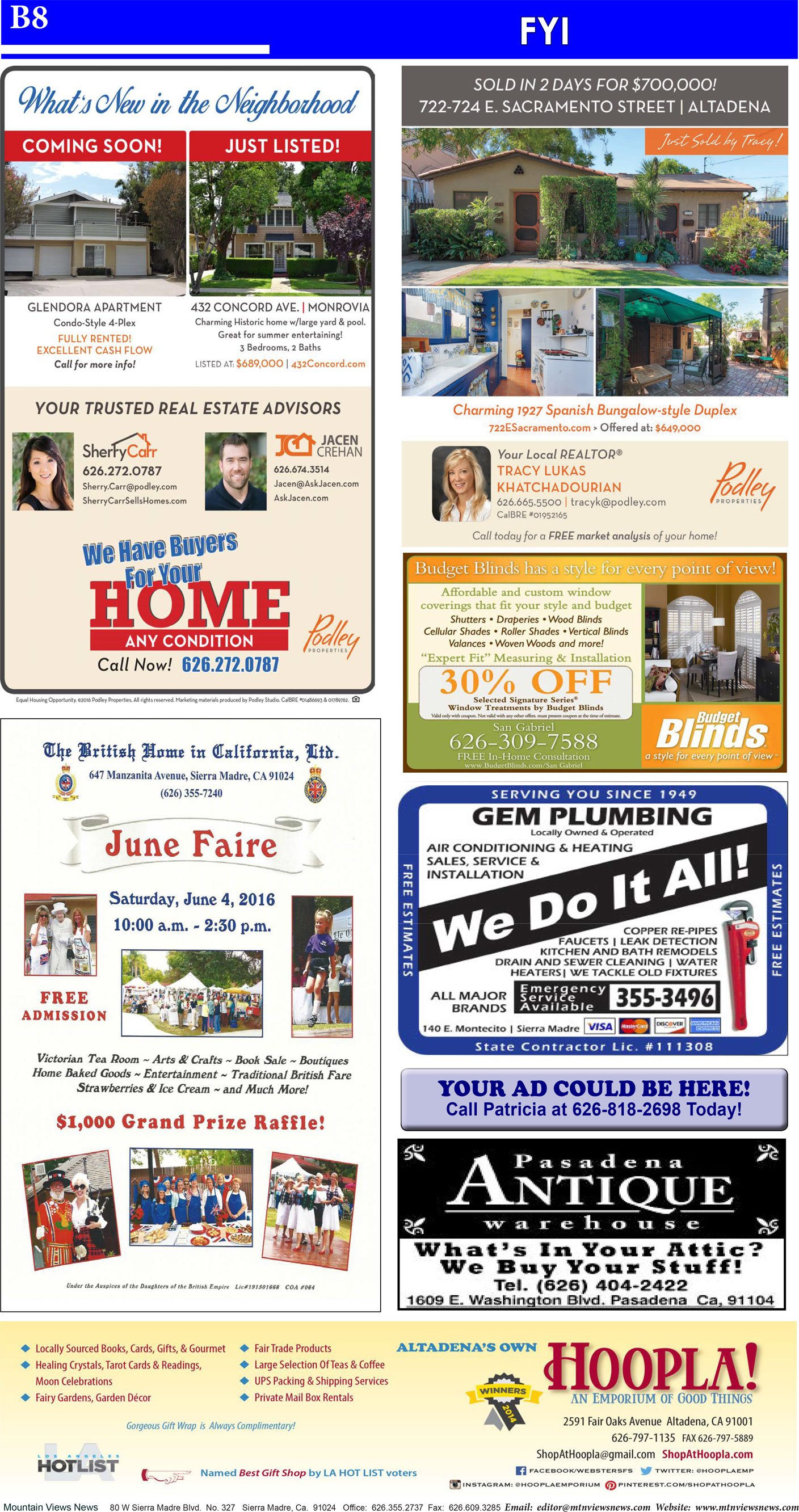 MVNews this week:  Page B:8