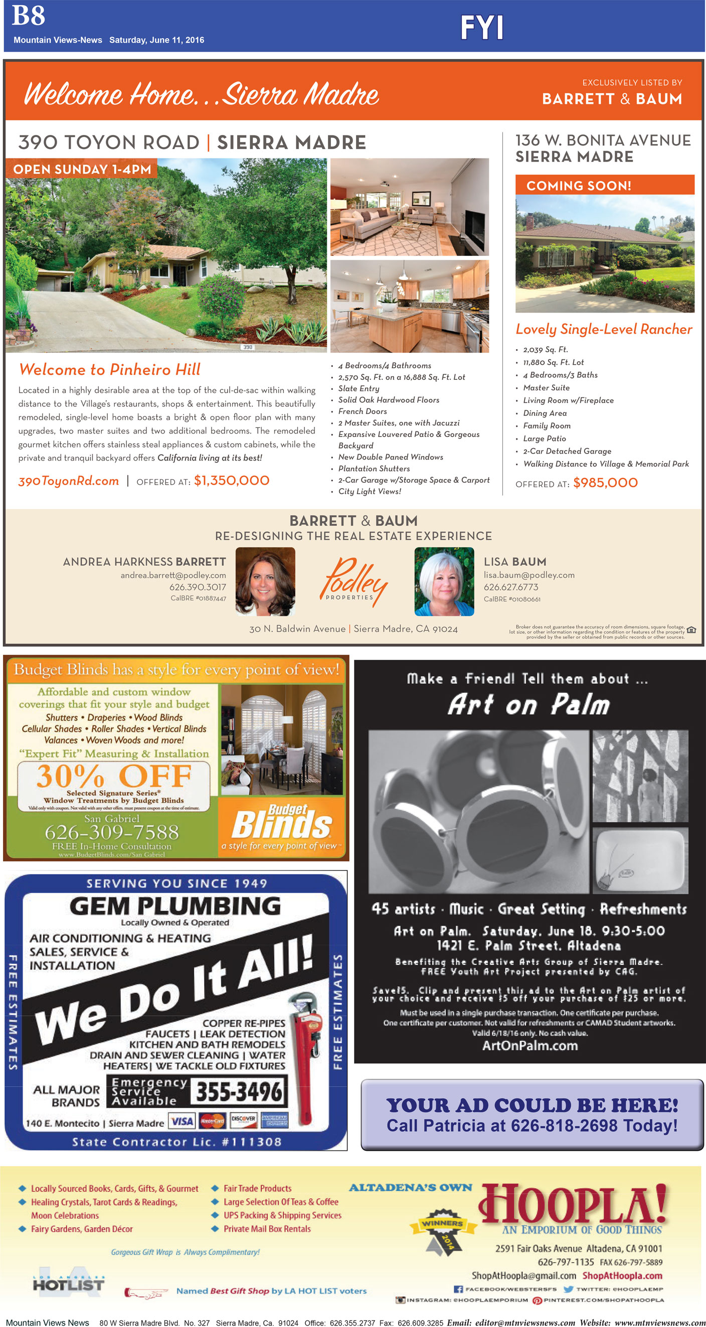 MVNews this week:  Page B:8