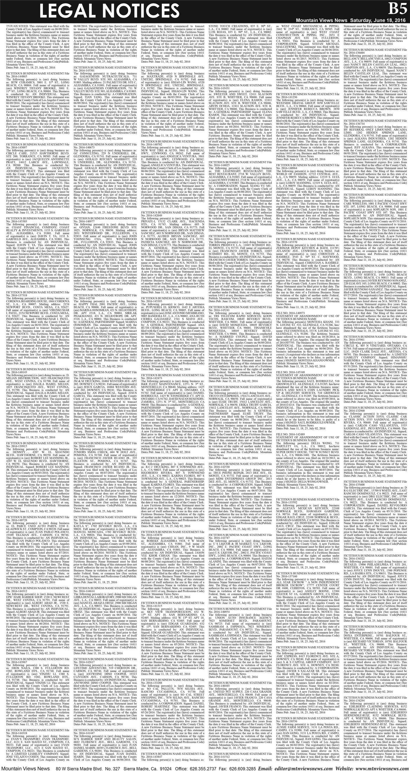 MVNews this week:  Page B:5