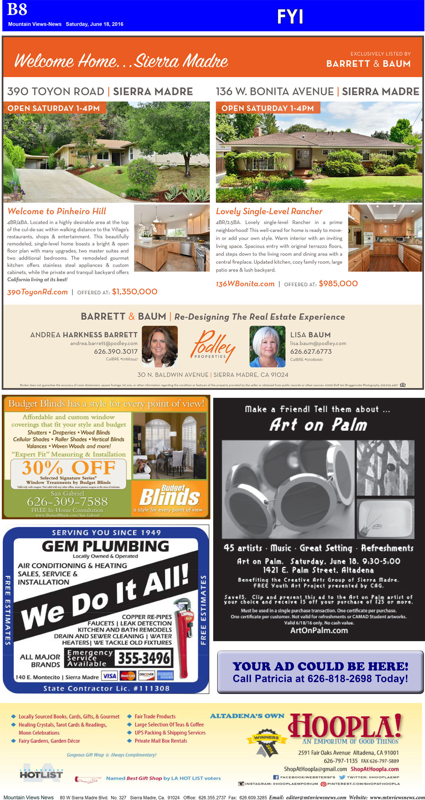 MVNews this week:  Page B:8