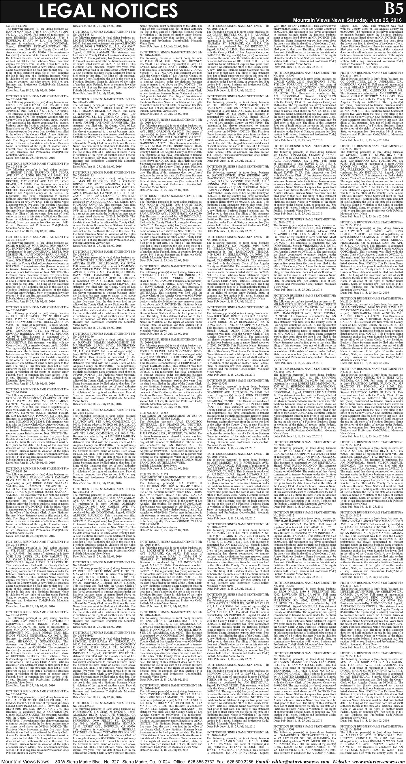 MVNews this week:  Page B:5