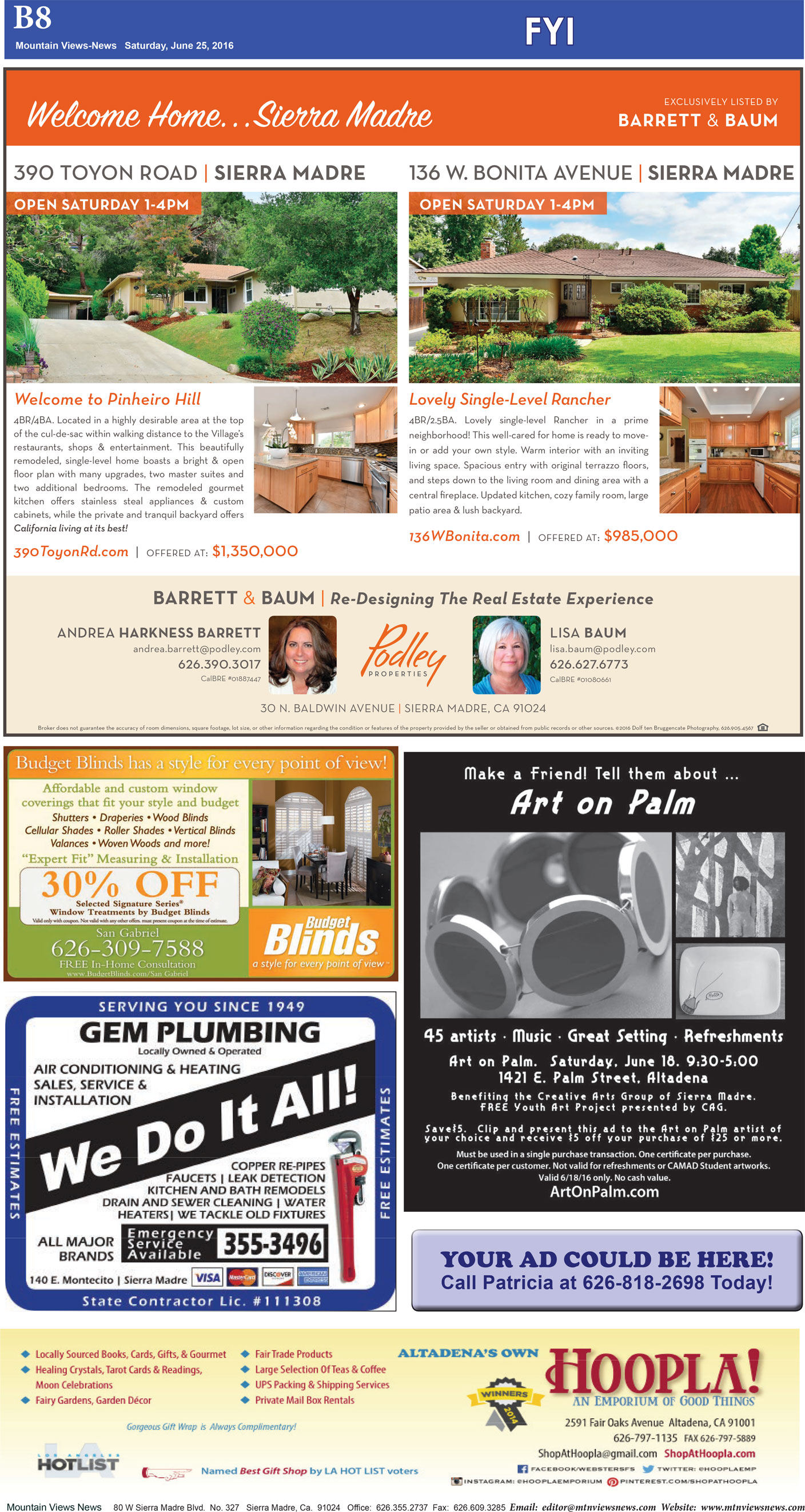 MVNews this week:  Page B:8