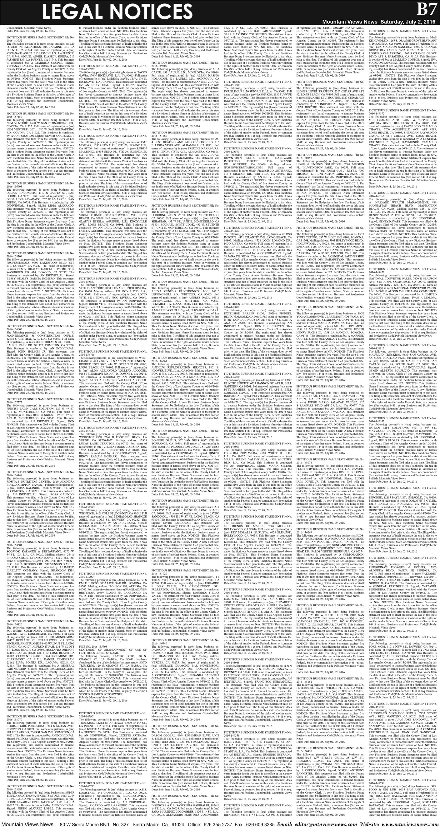 MVNews this week:  Page B:7