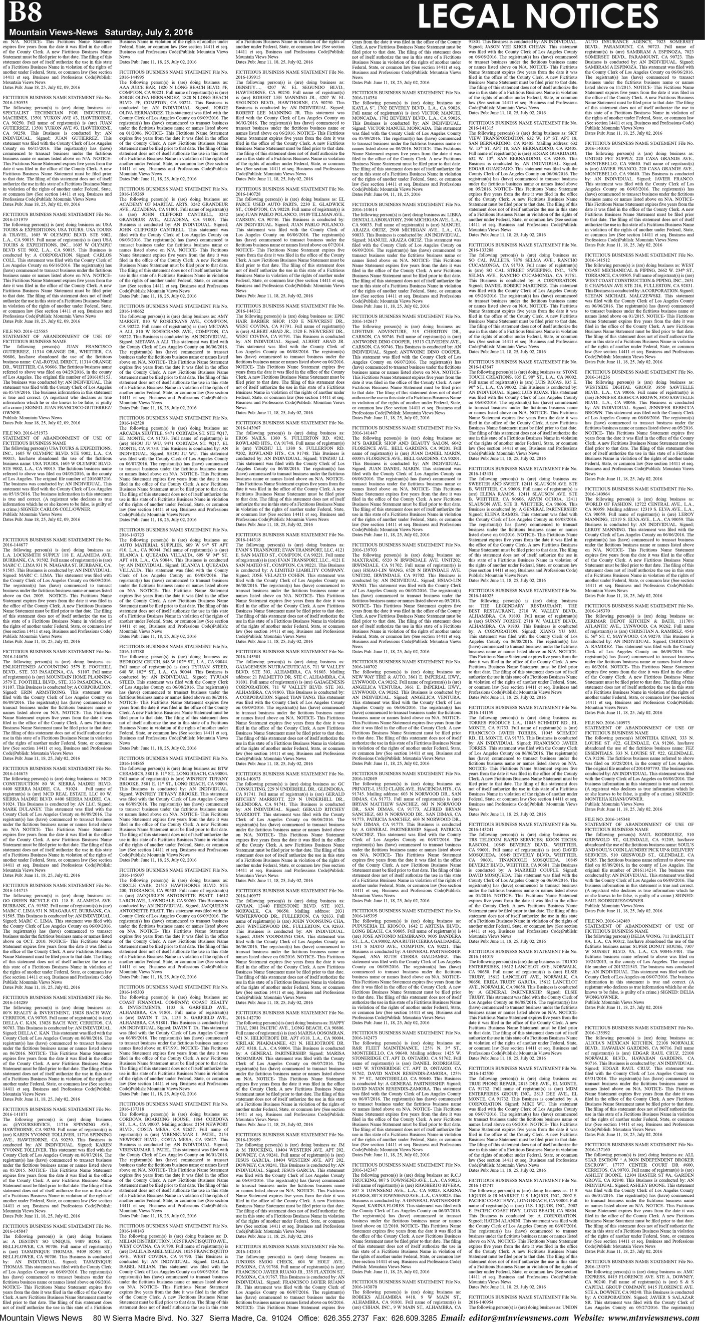 MVNews this week:  Page B:8