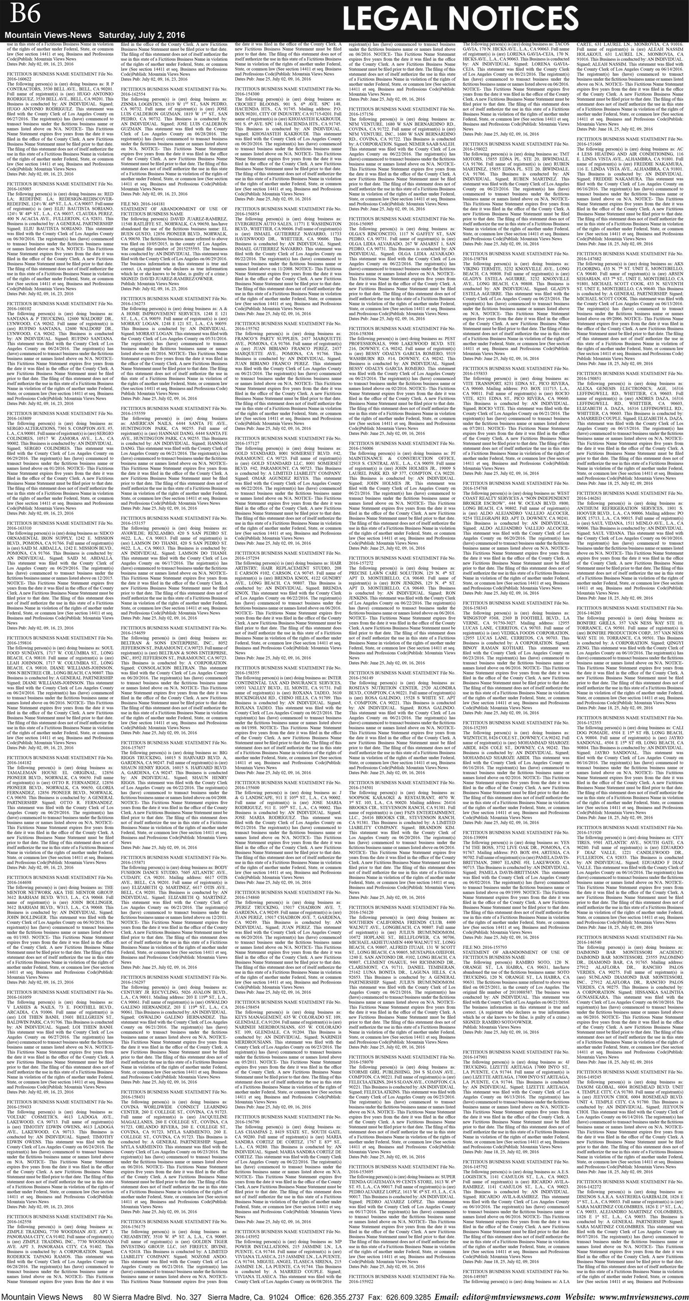 MVNews this week:  Page B:6