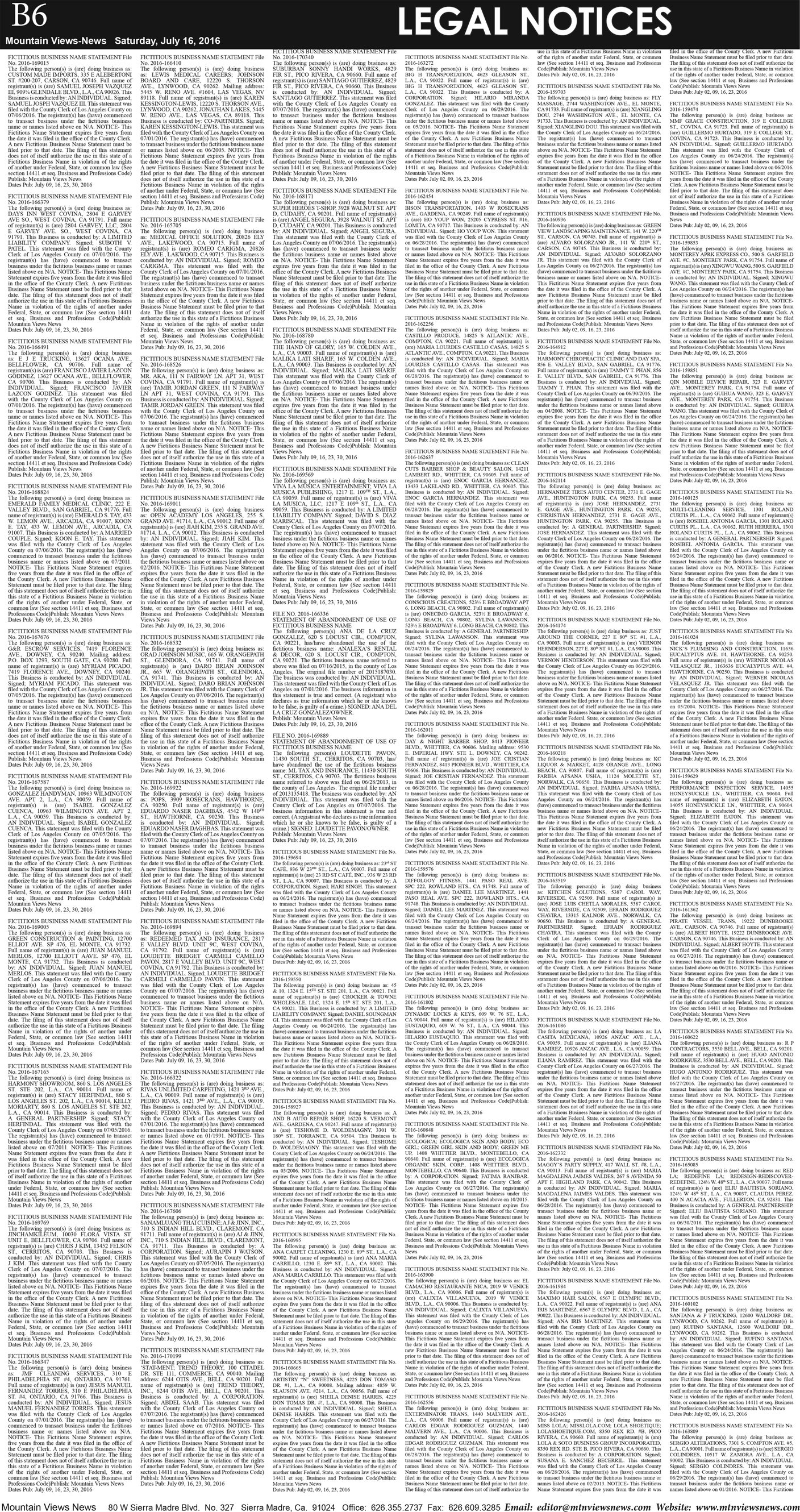 MVNews this week:  Page B:6