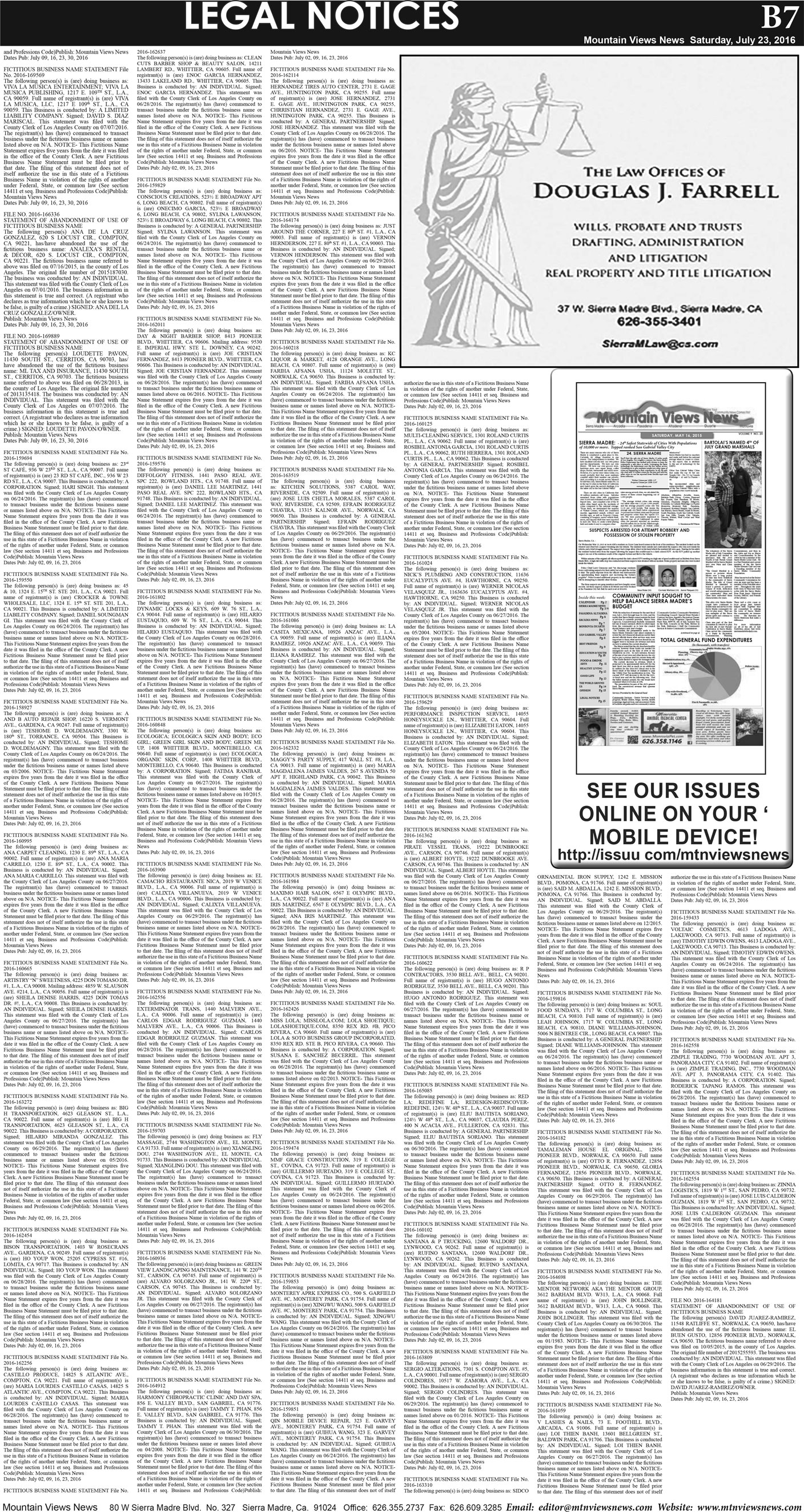 MVNews this week:  Page B:7