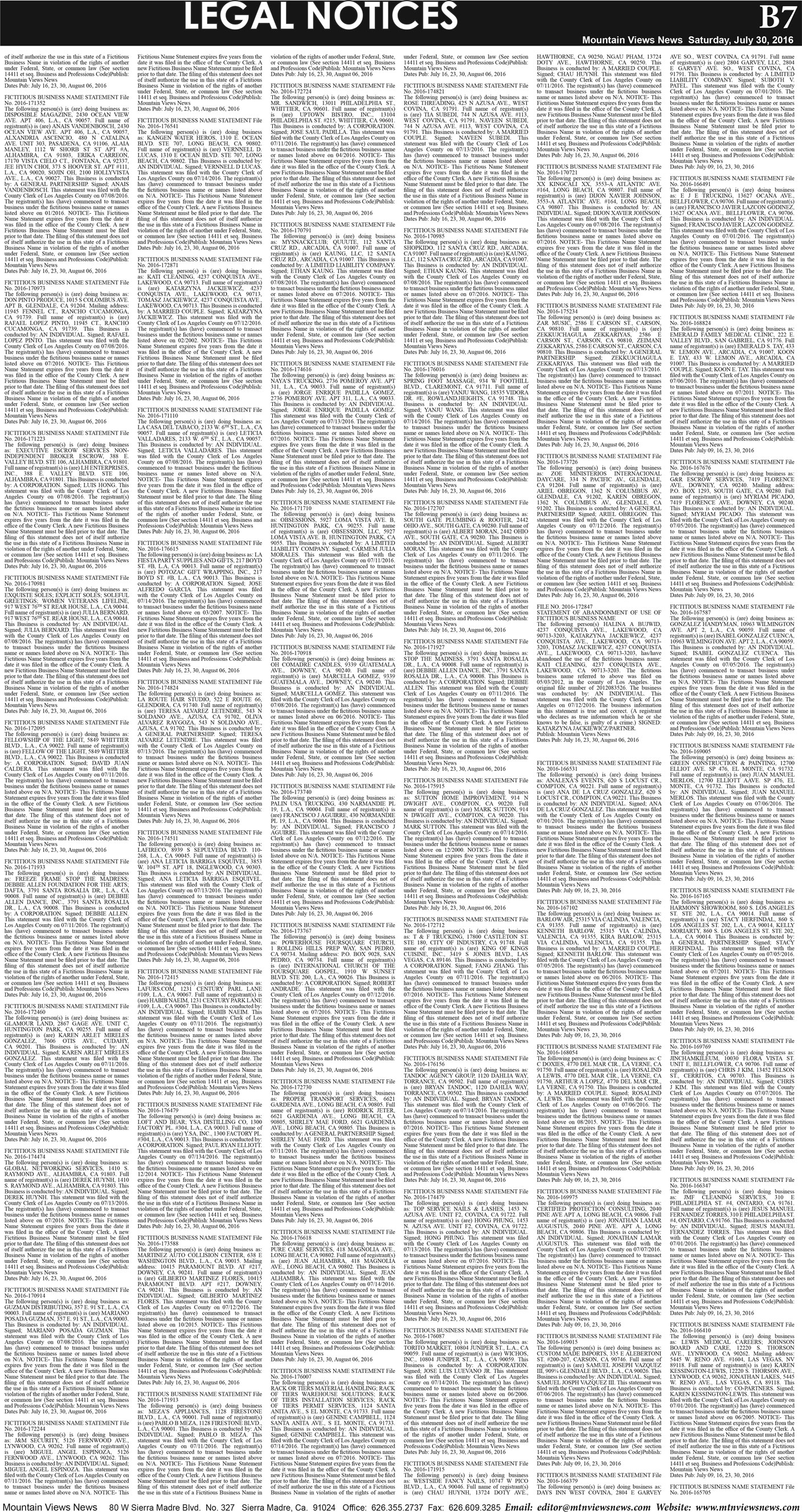 MVNews this week:  Page B:7