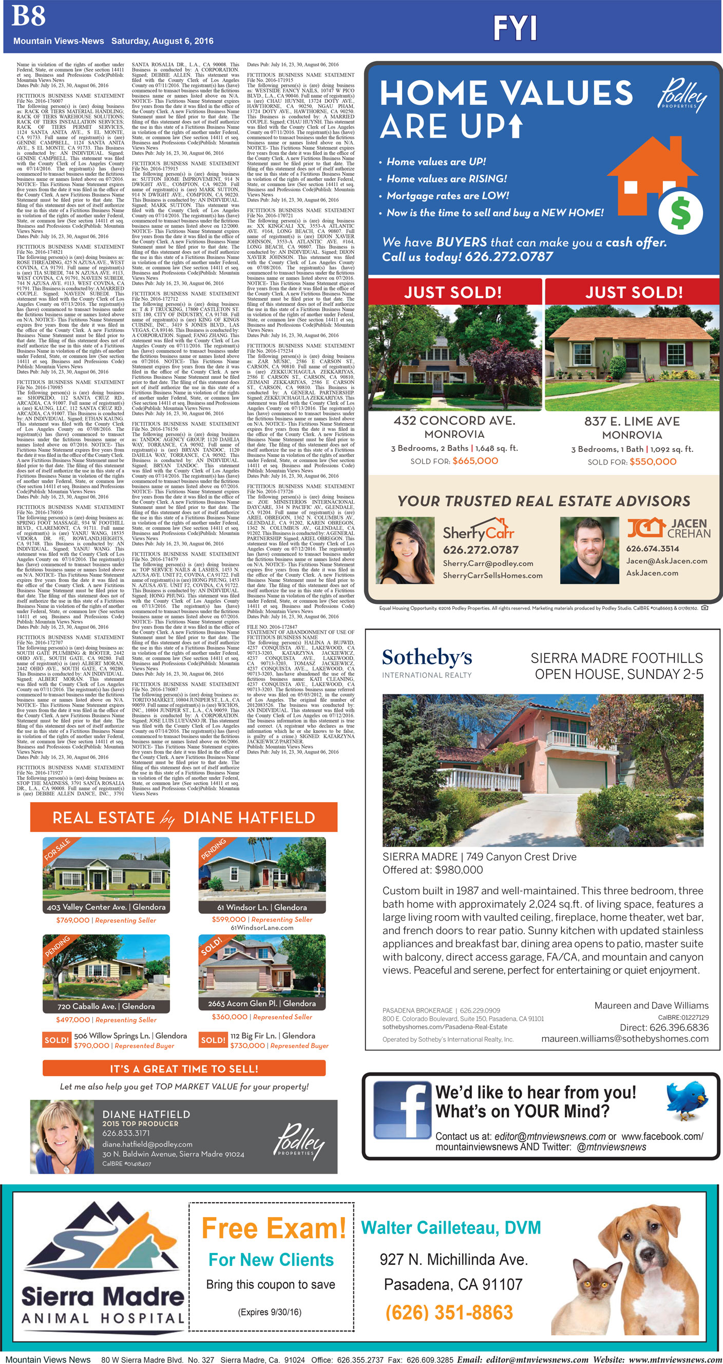 MVNews this week:  Page B:8