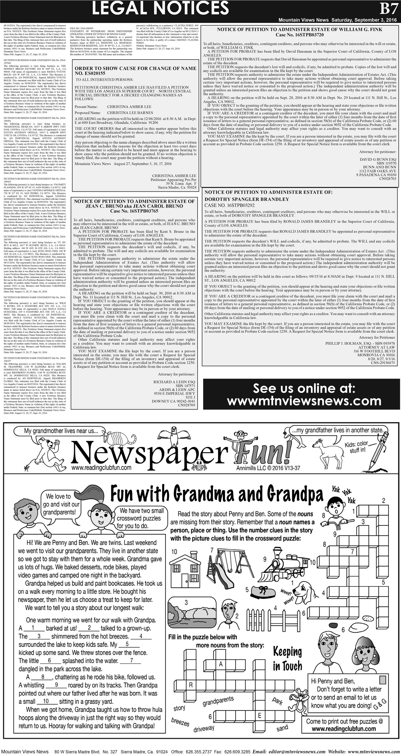 MVNews this week:  Page B:7