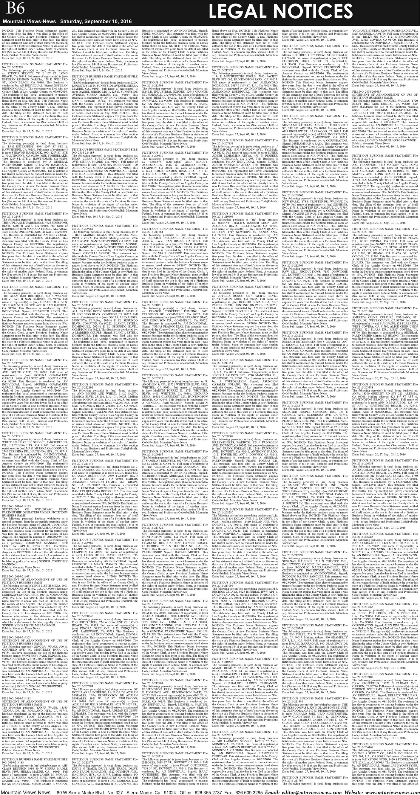 MVNews this week:  Page B:6