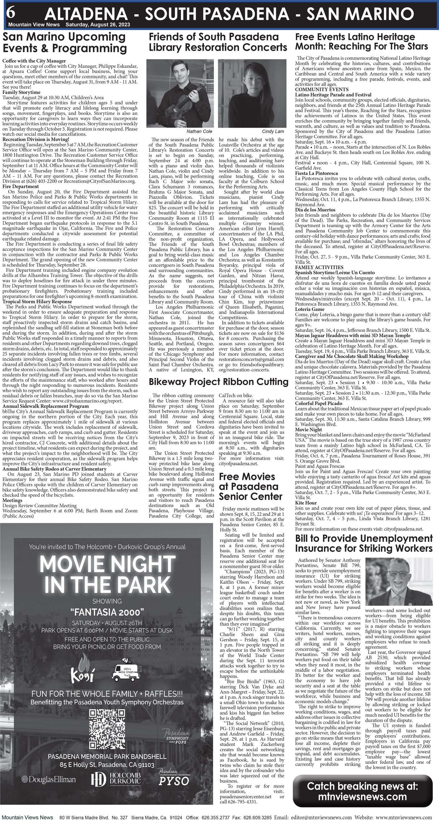 MVNews this week:  Page 6