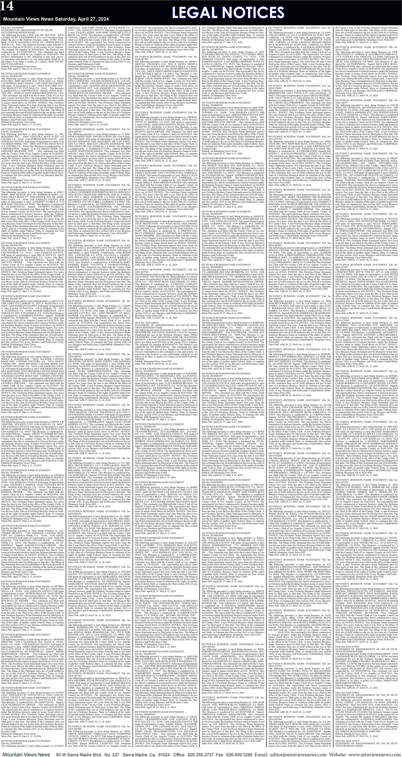 MVNews this week:  Page 14