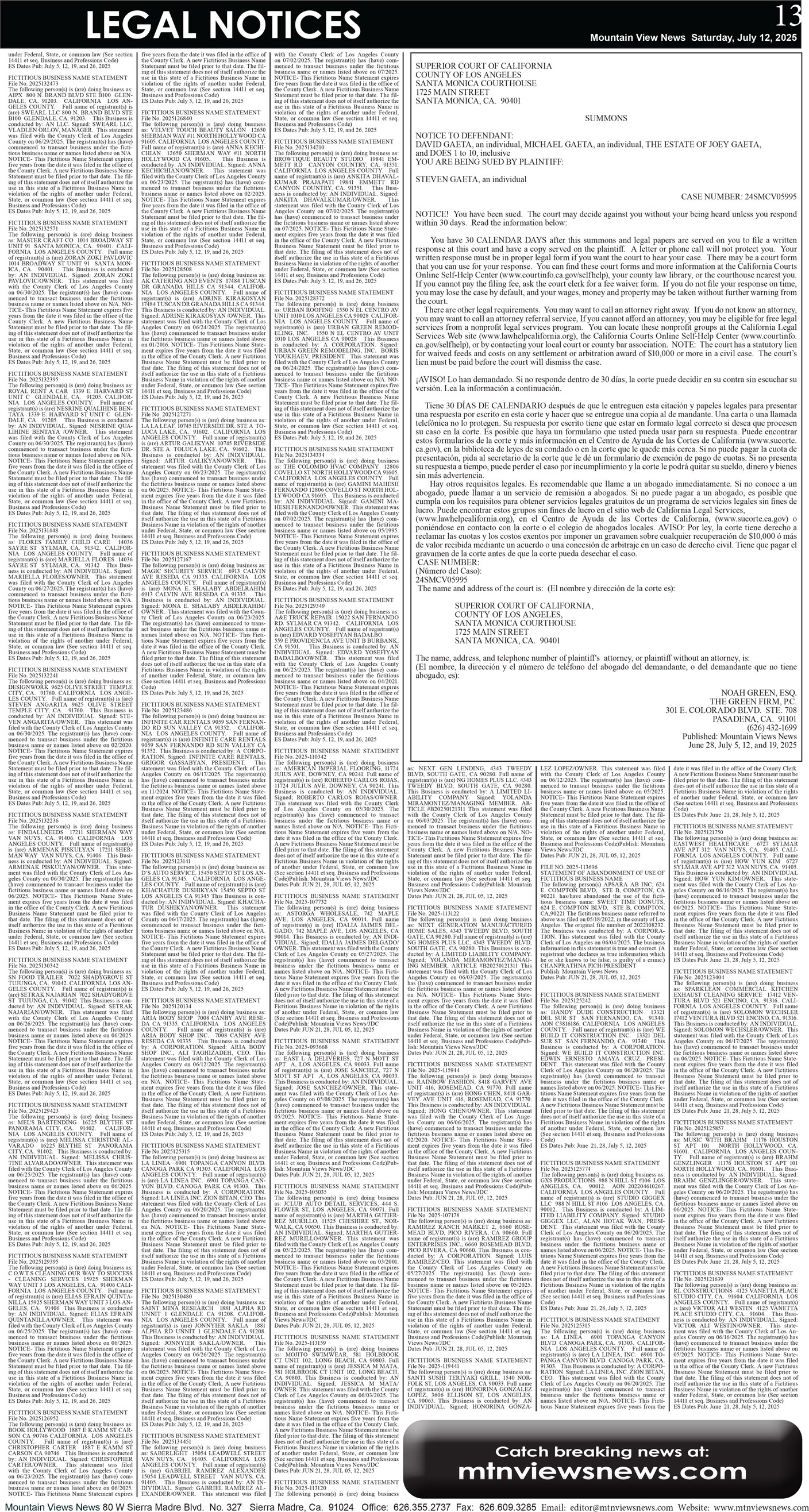 MVNews this week:  Page 13