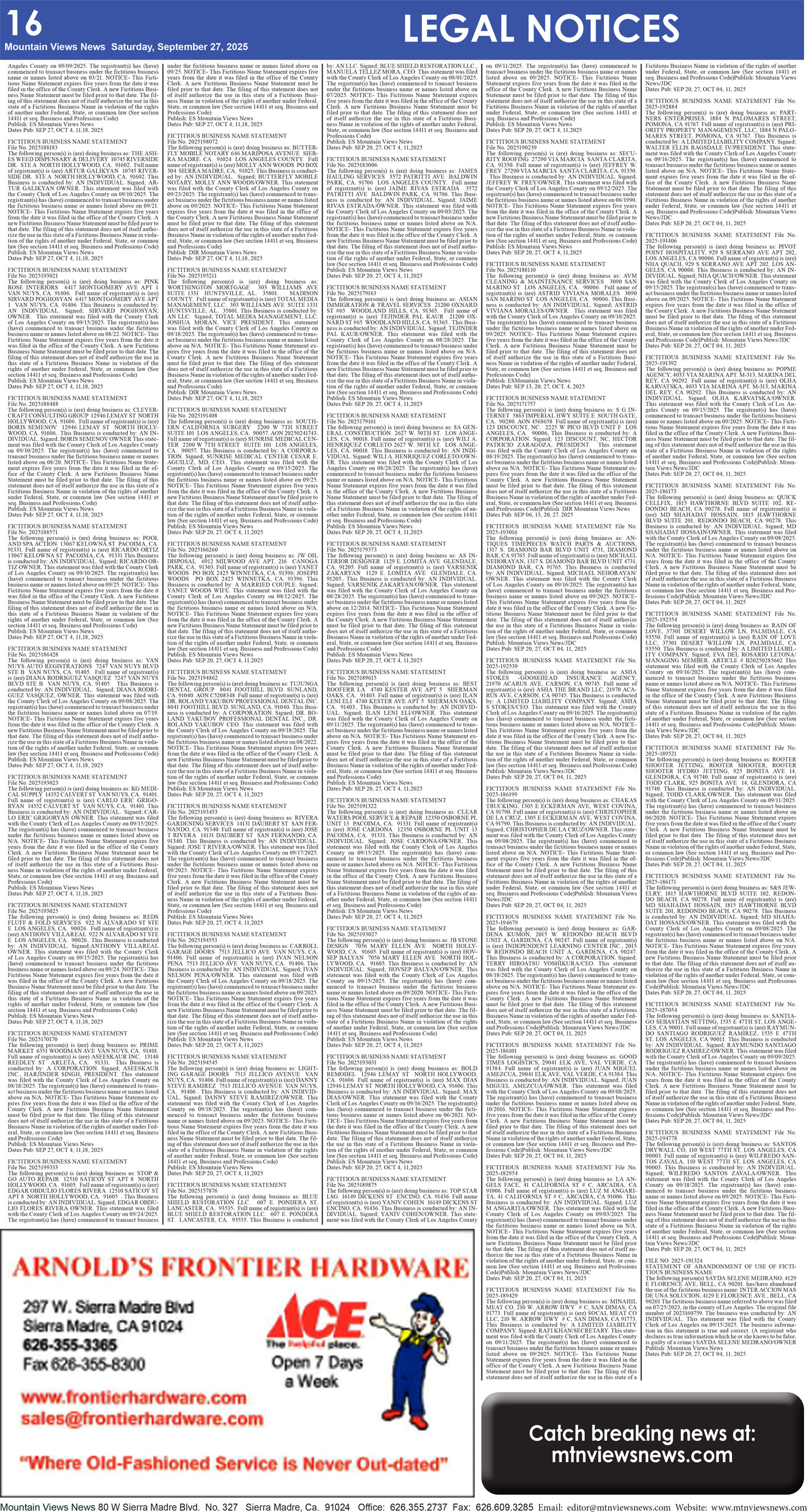 MVNews this week:  Page 16