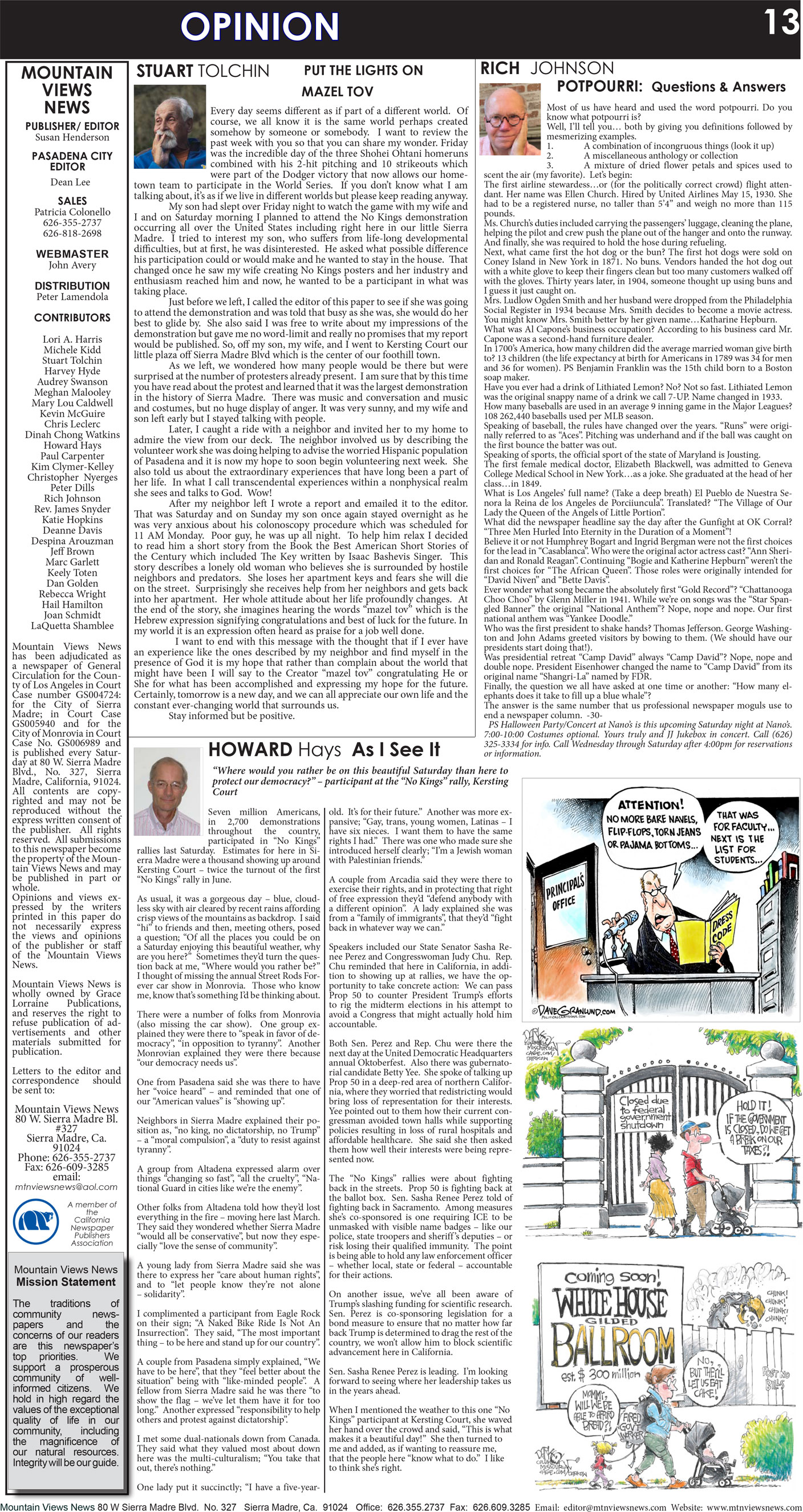 MVNews this week:  Page 13