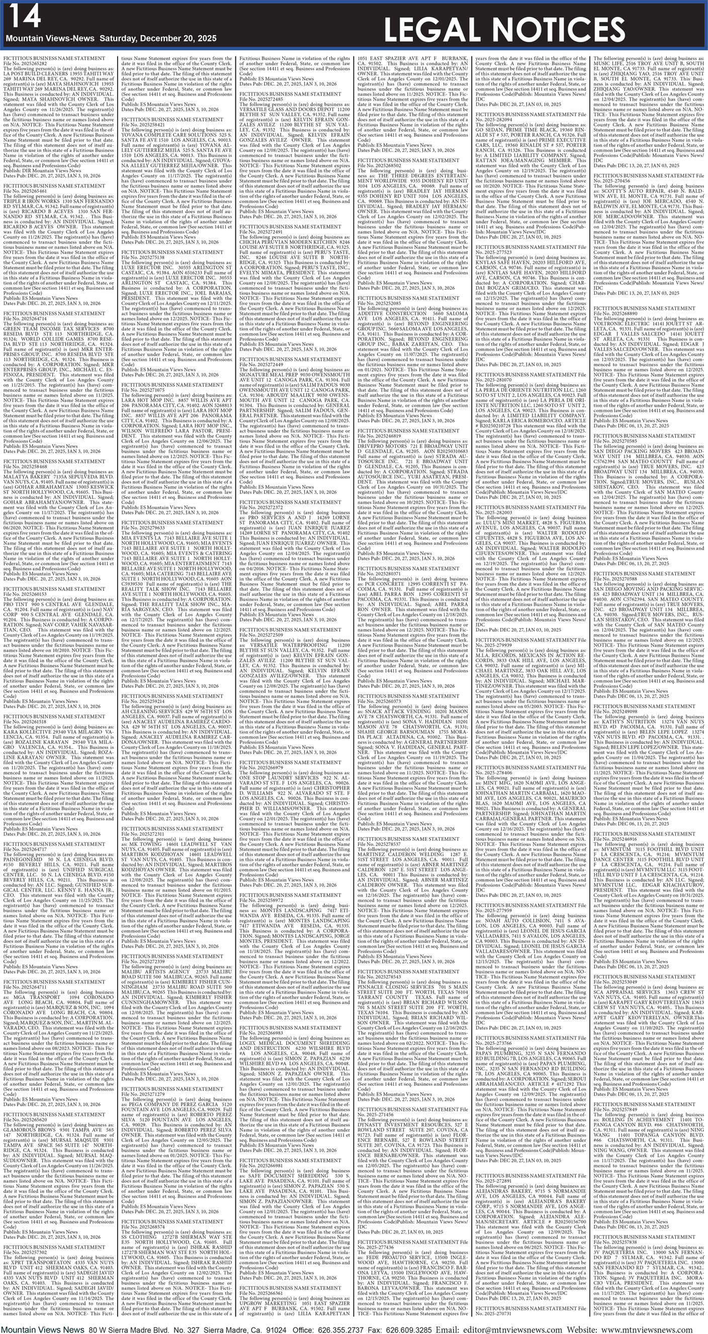 MVNews this week:  Page 14